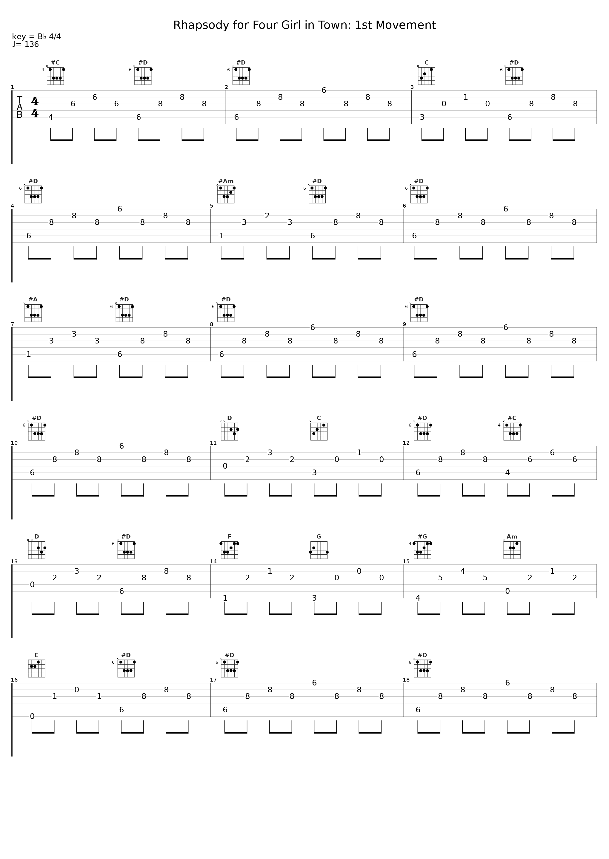 Rhapsody for Four Girl in Town: 1st Movement_The Four Aces_1