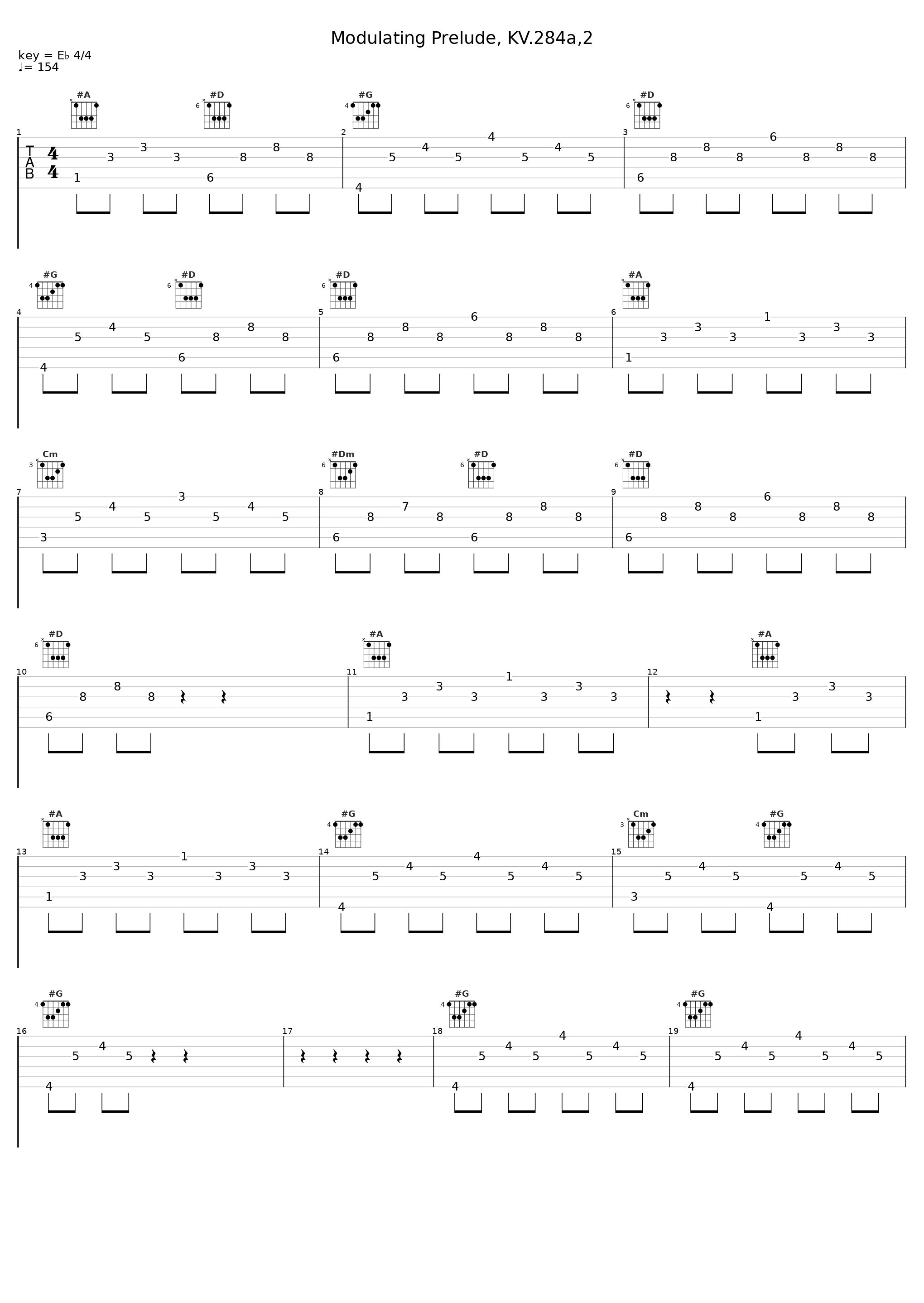 Modulating Prelude, KV.284a,2_Gunther Hasselmann_1