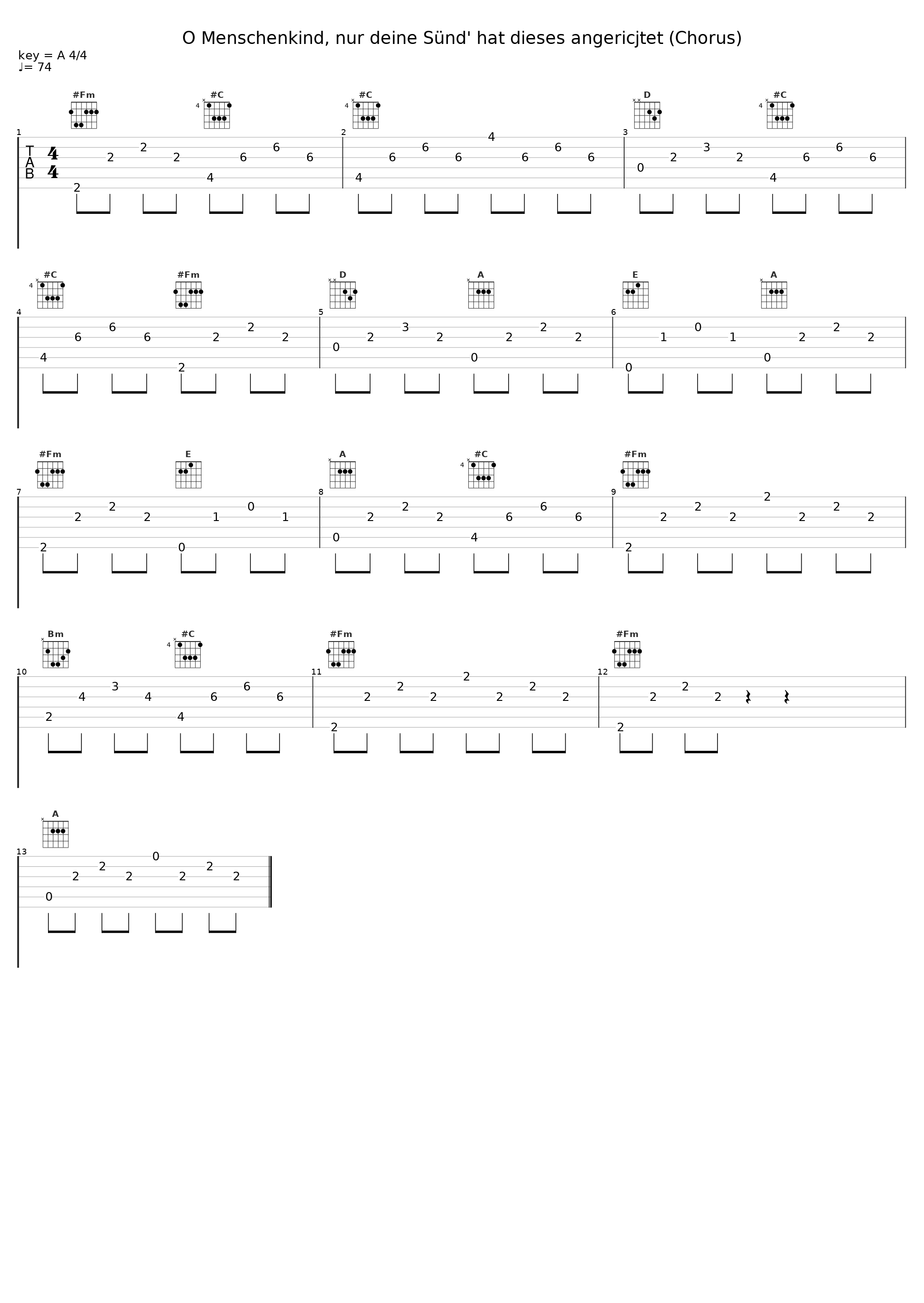 O Menschenkind, nur deine Sünd' hat dieses angericjtet (Chorus)_Maria Keohane_1