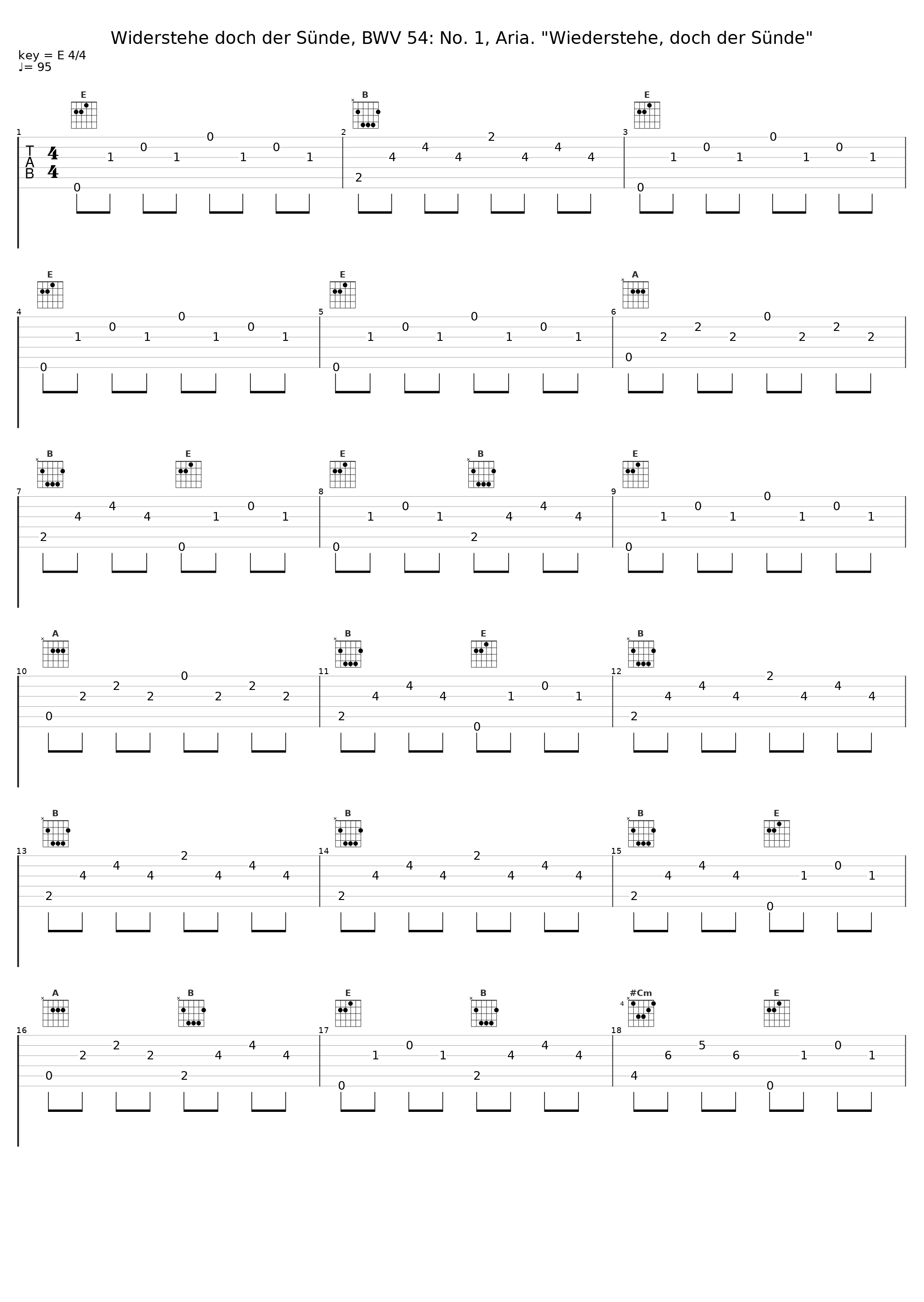 Widerstehe doch der Sünde, BWV 54: No. 1, Aria. "Wiederstehe, doch der Sünde"_Gustav Leonhardt_1