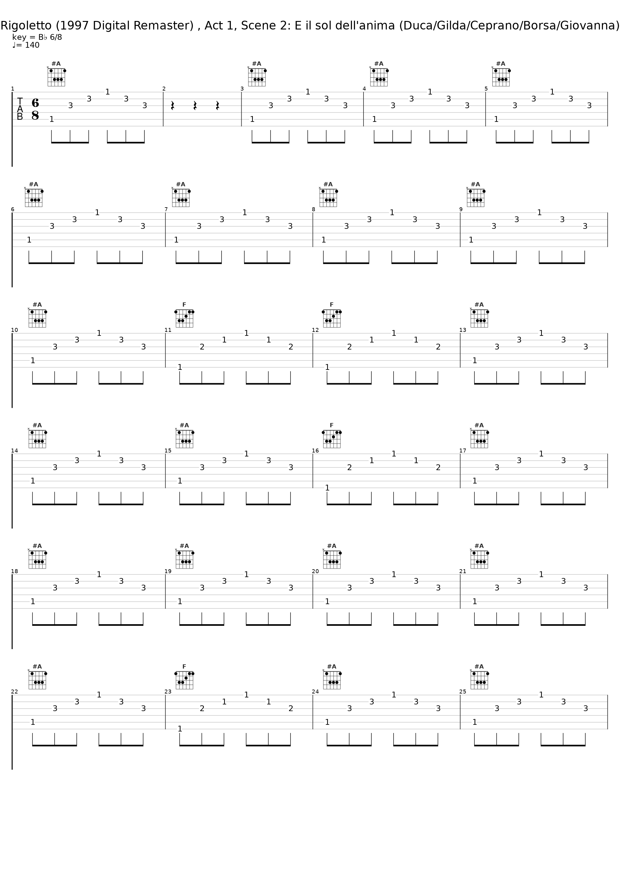 Rigoletto (1997 Digital Remaster) , Act 1, Scene 2: E il sol dell'anima (Duca/Gilda/Ceprano/Borsa/Giovanna)_Giuseppe Di Stefano,Maria Callas,Orchestra del Teatro alla Scala di Milano,Tullio Serafin_1