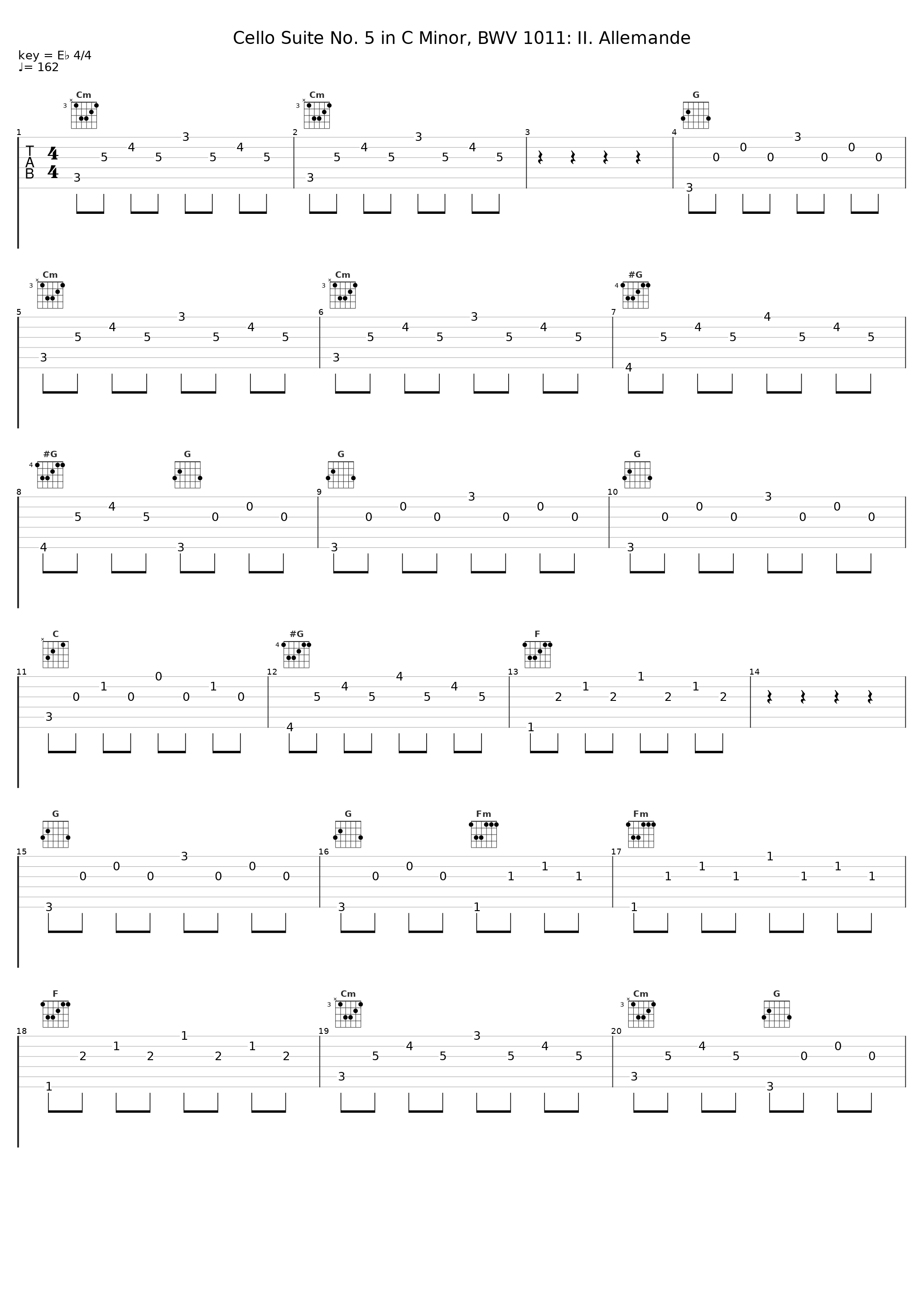 Cello Suite No. 5 in C Minor, BWV 1011: II. Allemande_Sasa Vectomov_1