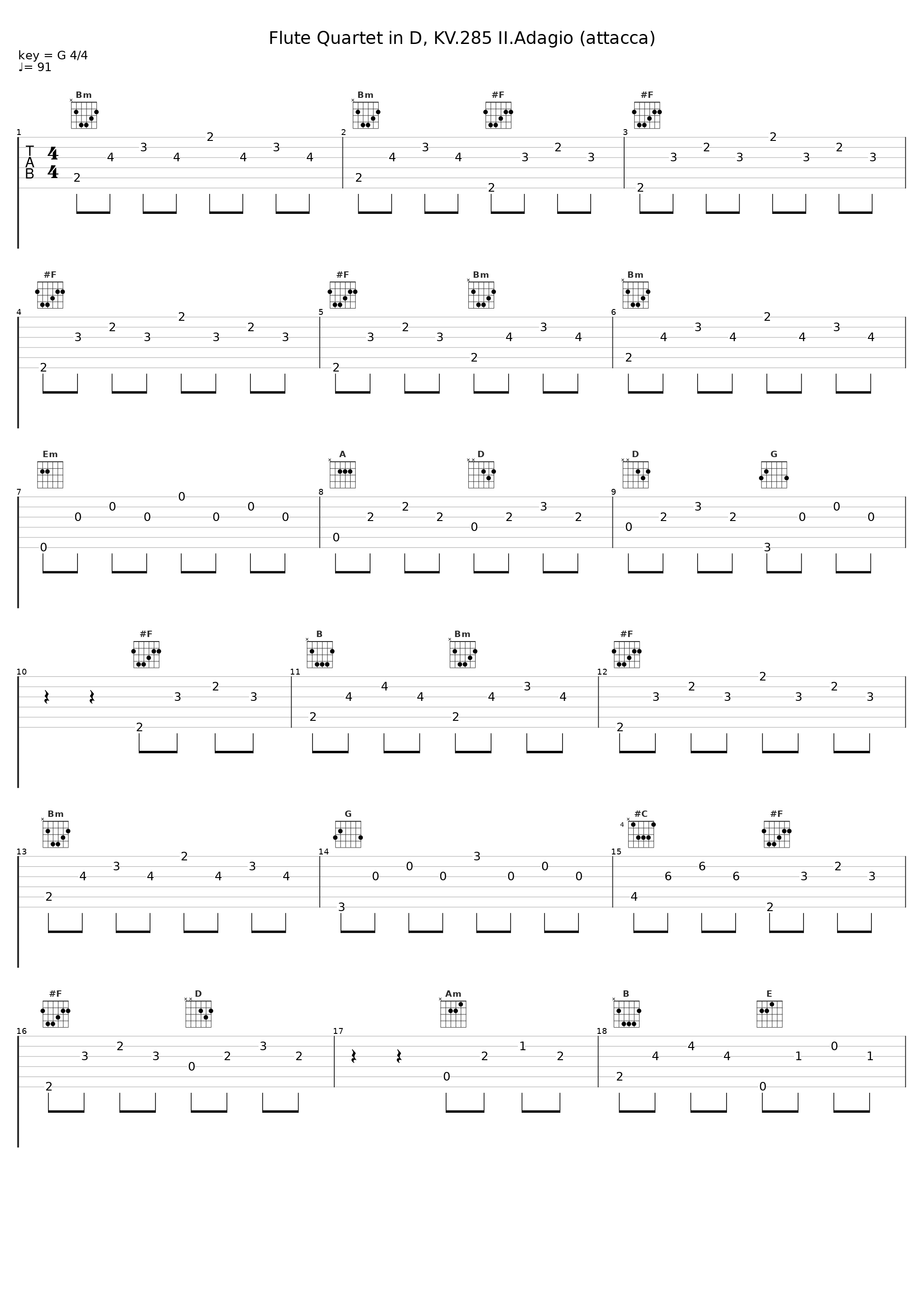 Flute Quartet in D, KV.285 II.Adagio (attacca)_Gunther Hasselmann_1