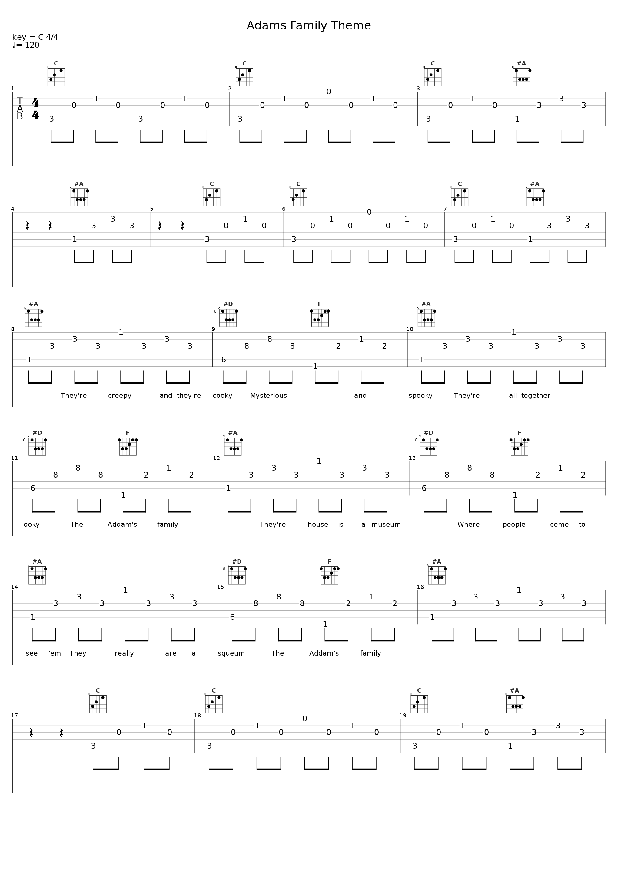 Adams Family Theme_Jake E. Lee_1