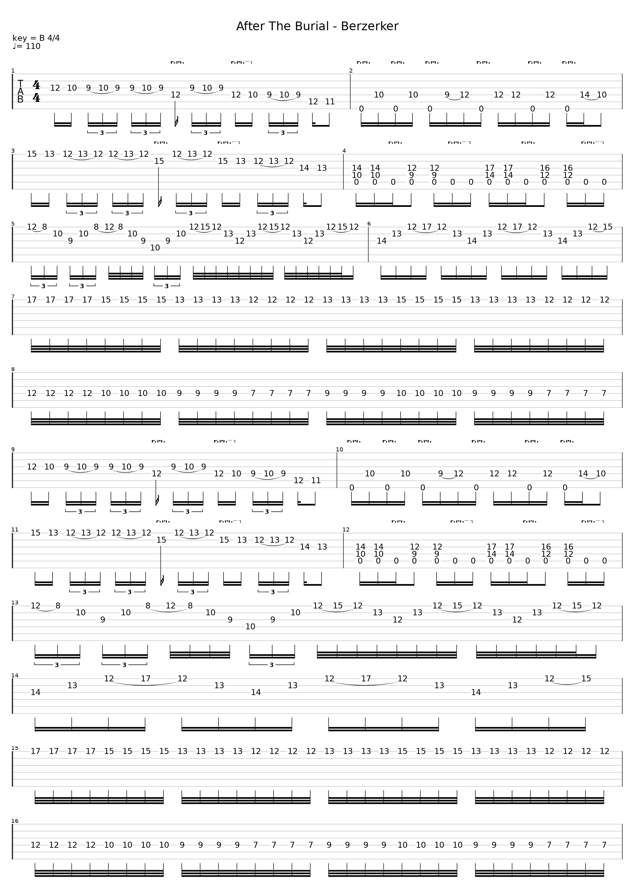 Berzerker (6 string version just to learn)_After The Burial_1
