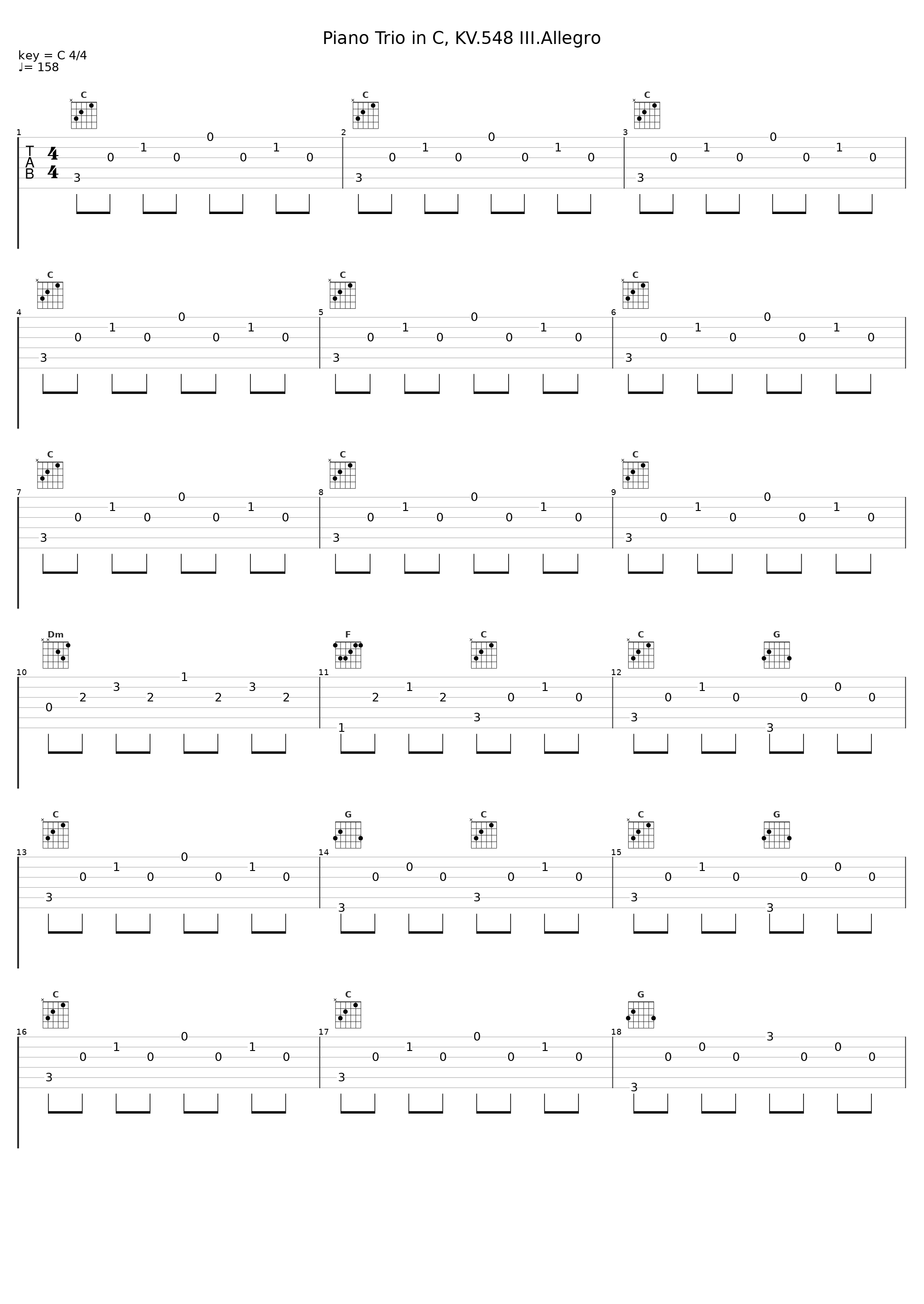 Piano Trio in C, KV.548 III.Allegro_Gunther Hasselmann_1