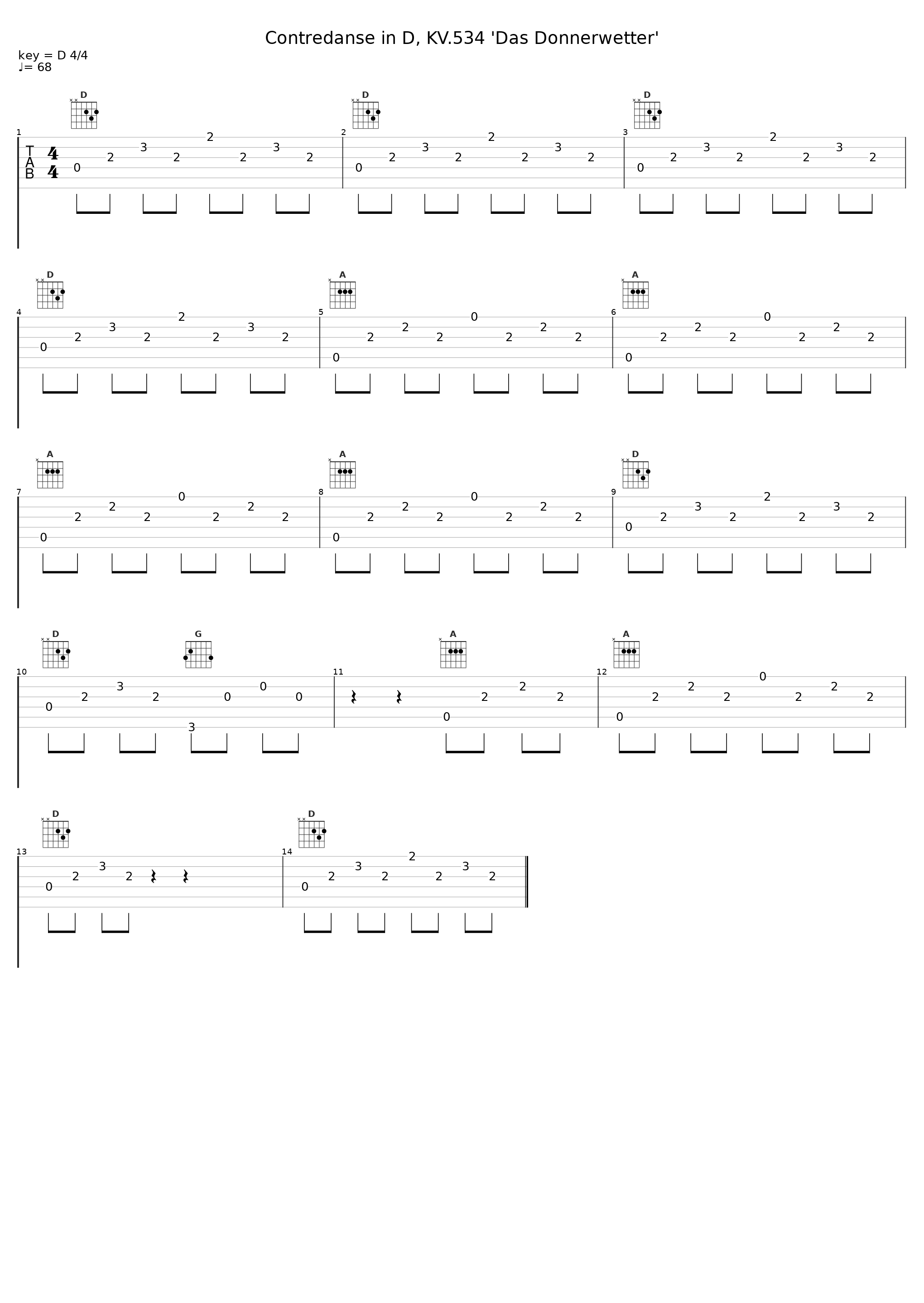 Contredanse in D, KV.534 'Das Donnerwetter'_Gunther Hasselmann_1