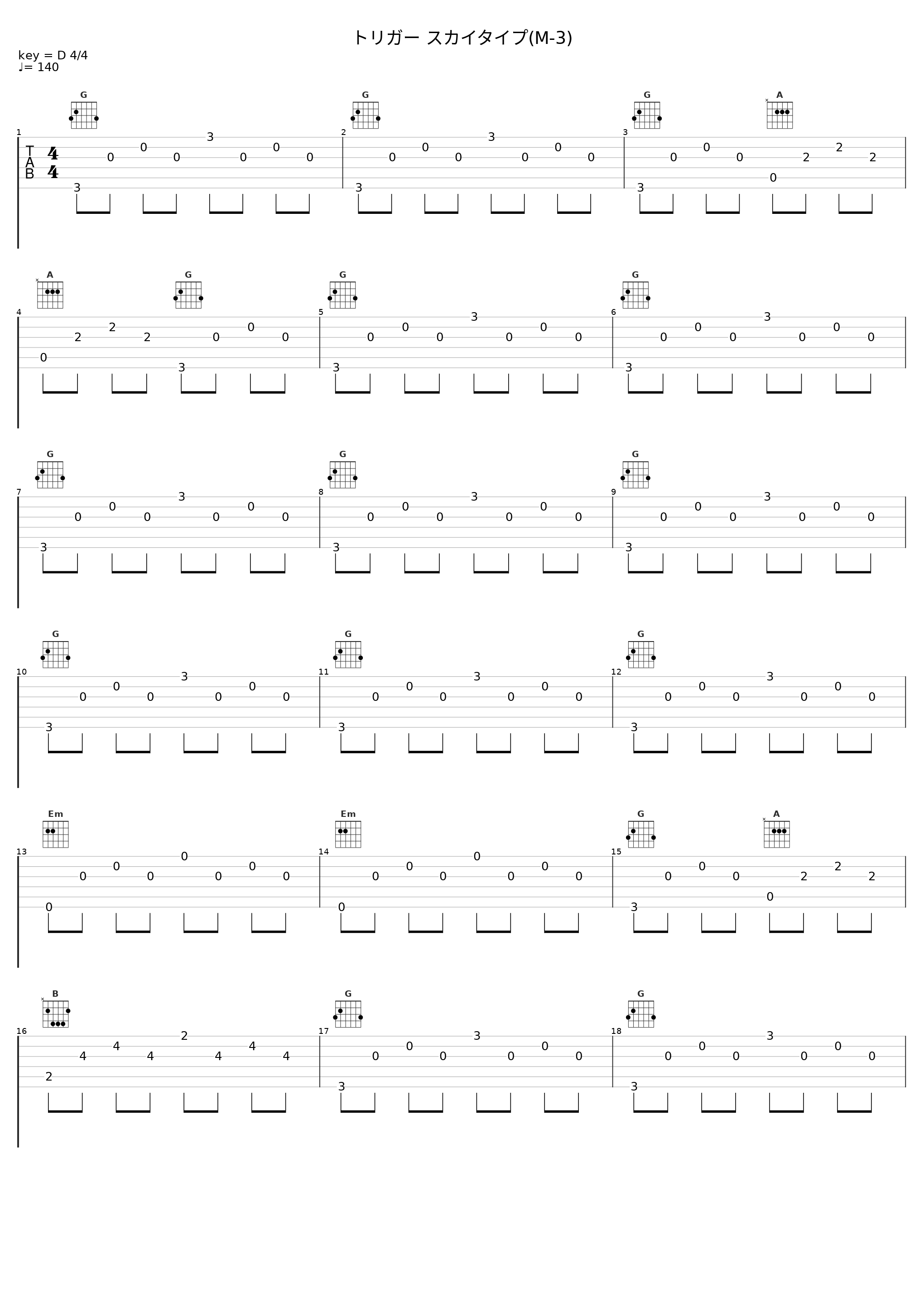 トリガー スカイタイプ(M-3)_坂部剛_1