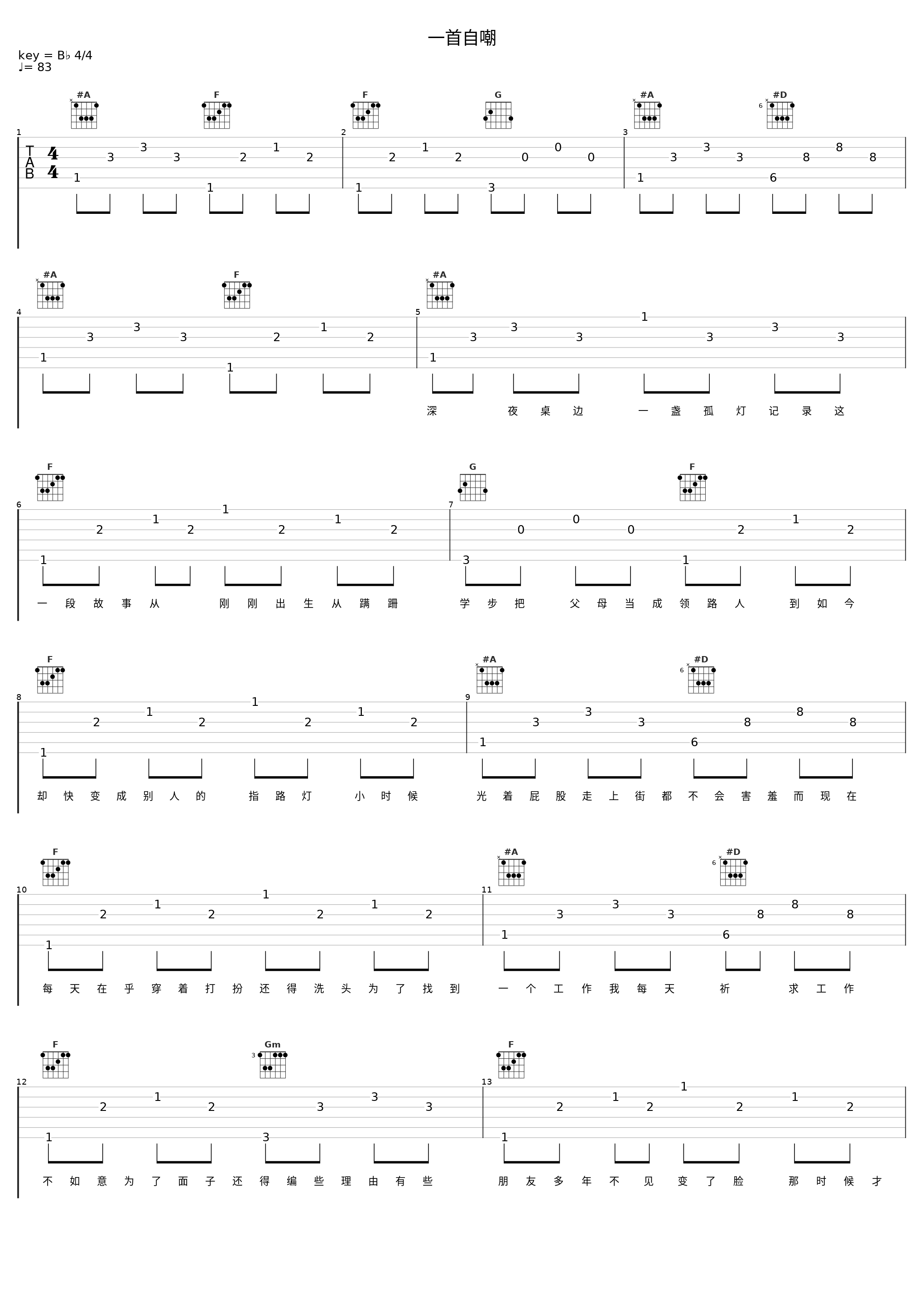 一首自嘲_爆音BOOM_1