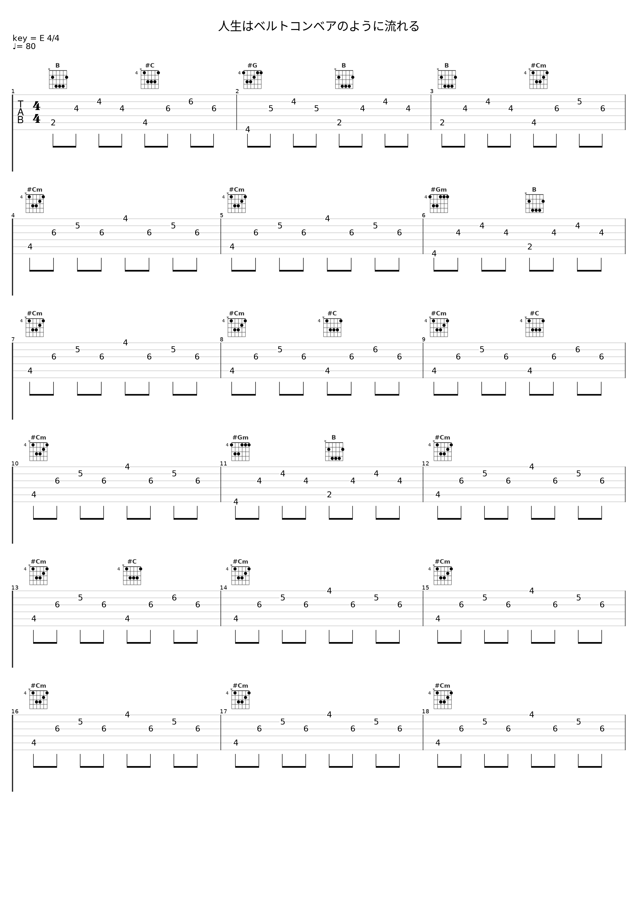 人生はベルトコンベアのように流れる_Audio Highs_1