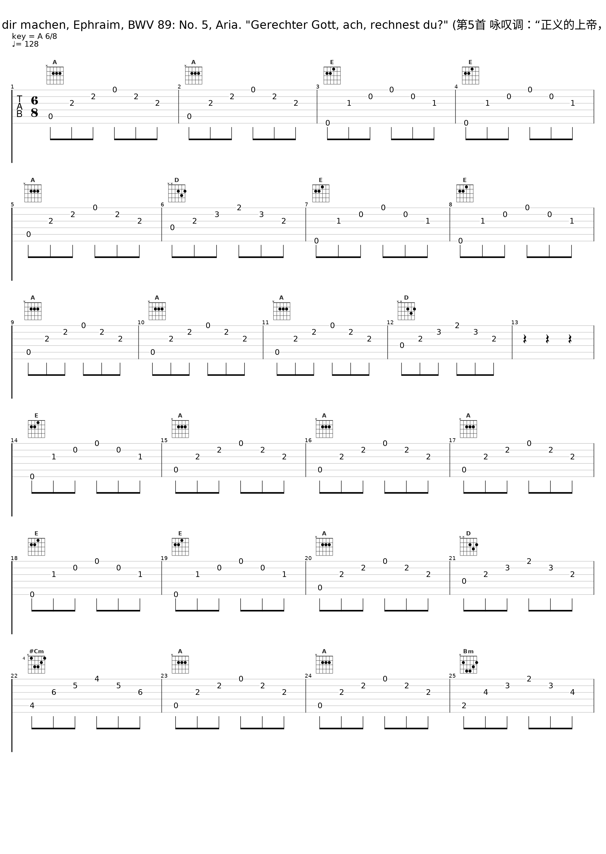 Was soll ich aus dir machen, Ephraim, BWV 89: No. 5, Aria. "Gerechter Gott, ach, rechnest du?" (第5首 咏叹调：“正义的上帝，哦，你期望吗？”)_Gustav Leonhardt,Leonhardt-Consort,Marcus Klein_1