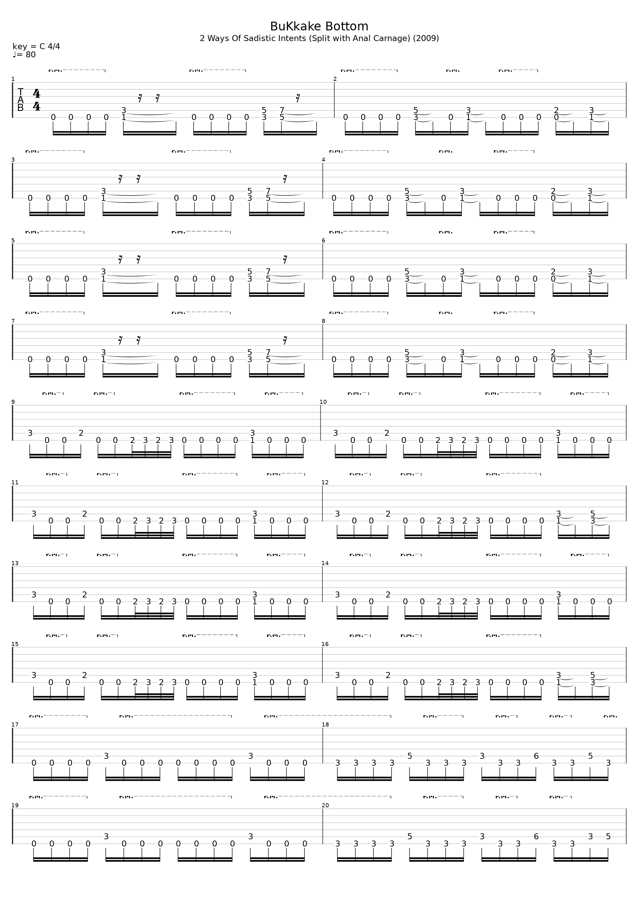 Bukkake Bottom_Vaginal Cadaver_1