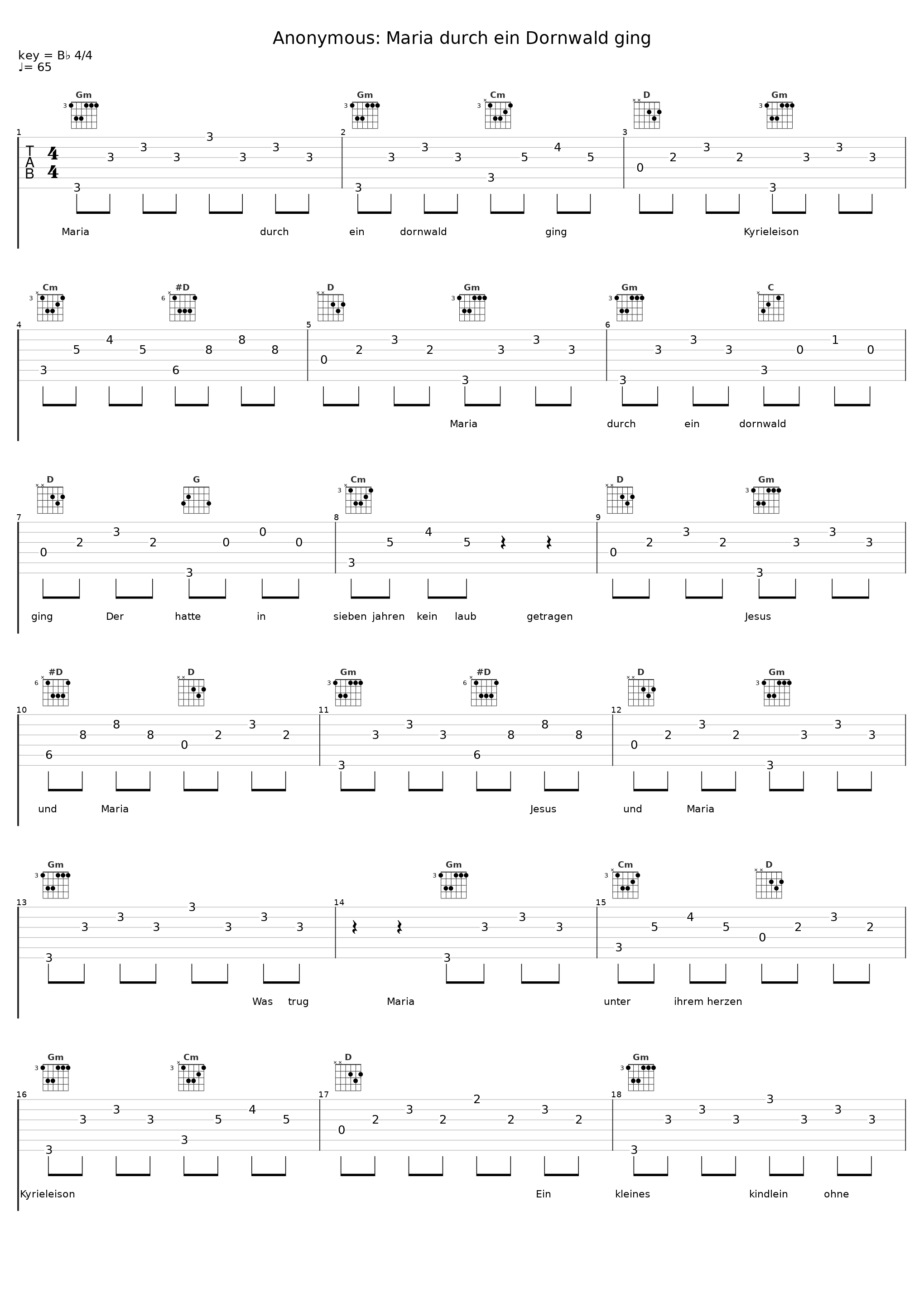 Anonymous: Maria durch ein Dornwald ging_Maria Stader,Hedwig Bilgram,Otto Büchner,Kurt-Christian Stier,Georg Schmid,Walter Reichhardt,Franz Ortner,Munich Chorknaben_1