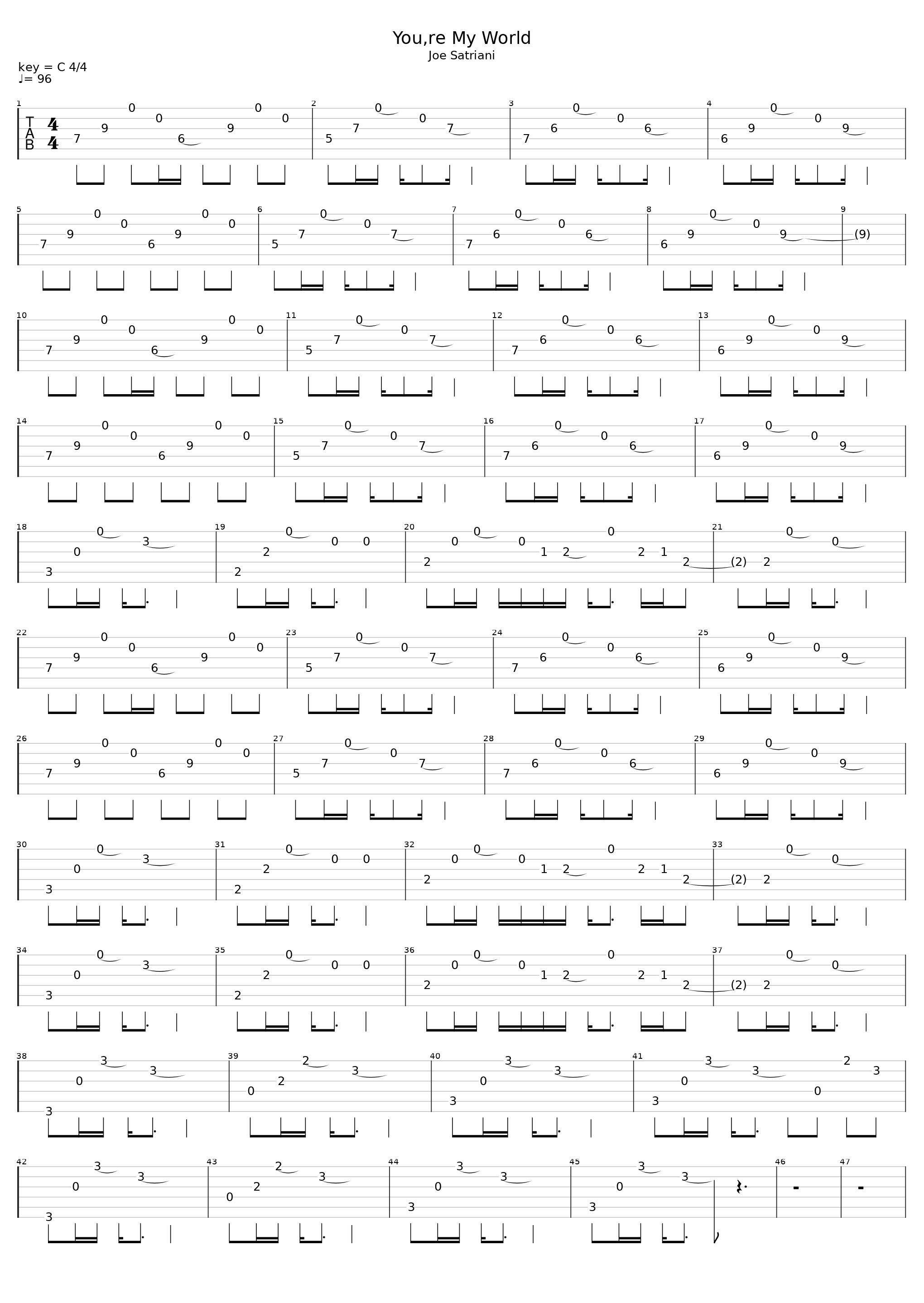 You're My World_Joe Satriani_1