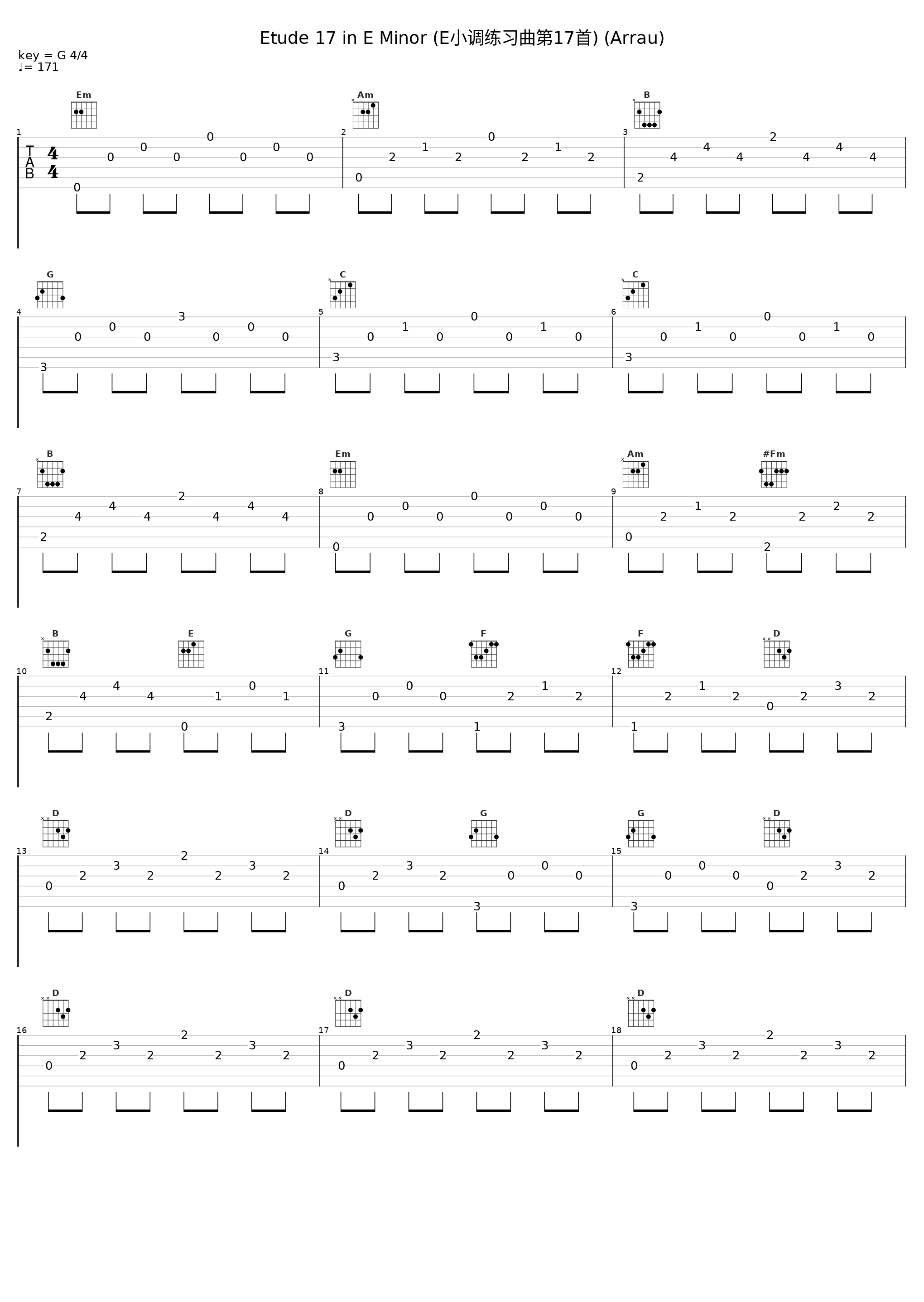 Etude 17 in E Minor (E小调练习曲第17首) (Arrau)_Claudio Arrau_1