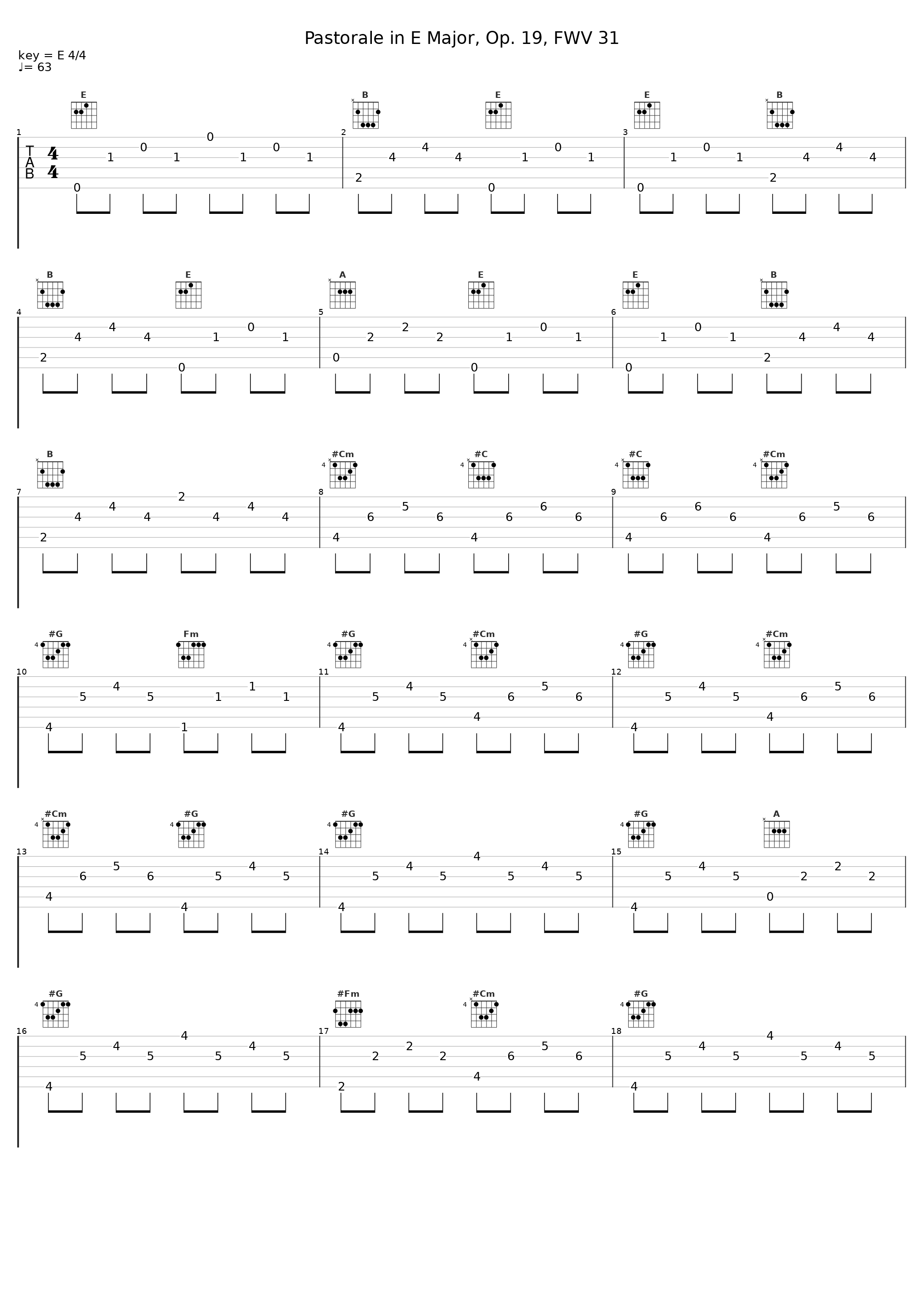 Pastorale in E Major, Op. 19, FWV 31_Joris Verdin,César Franck_1