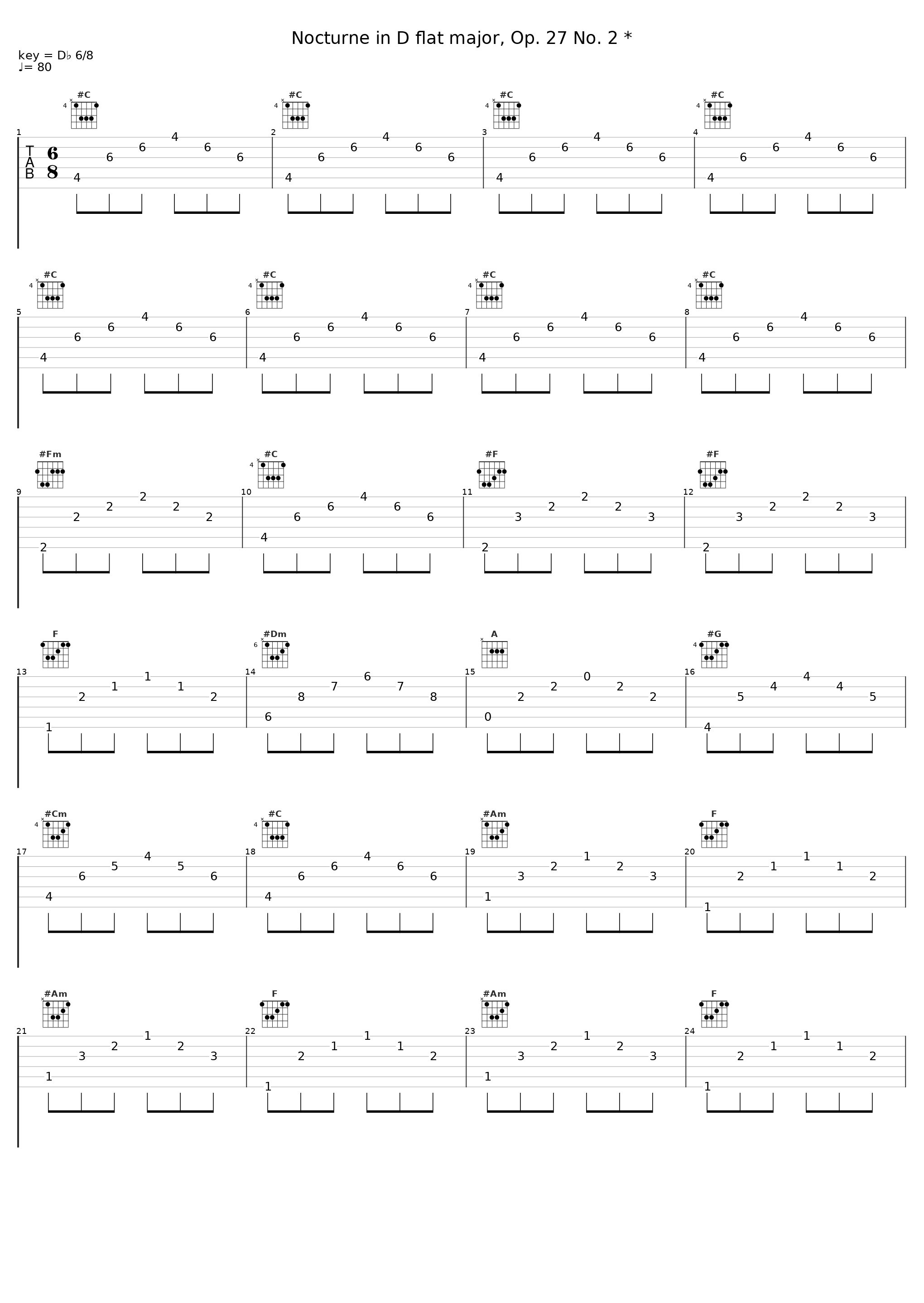 Nocturne in D flat major, Op. 27 No. 2 *_Frédéric Chopin_1