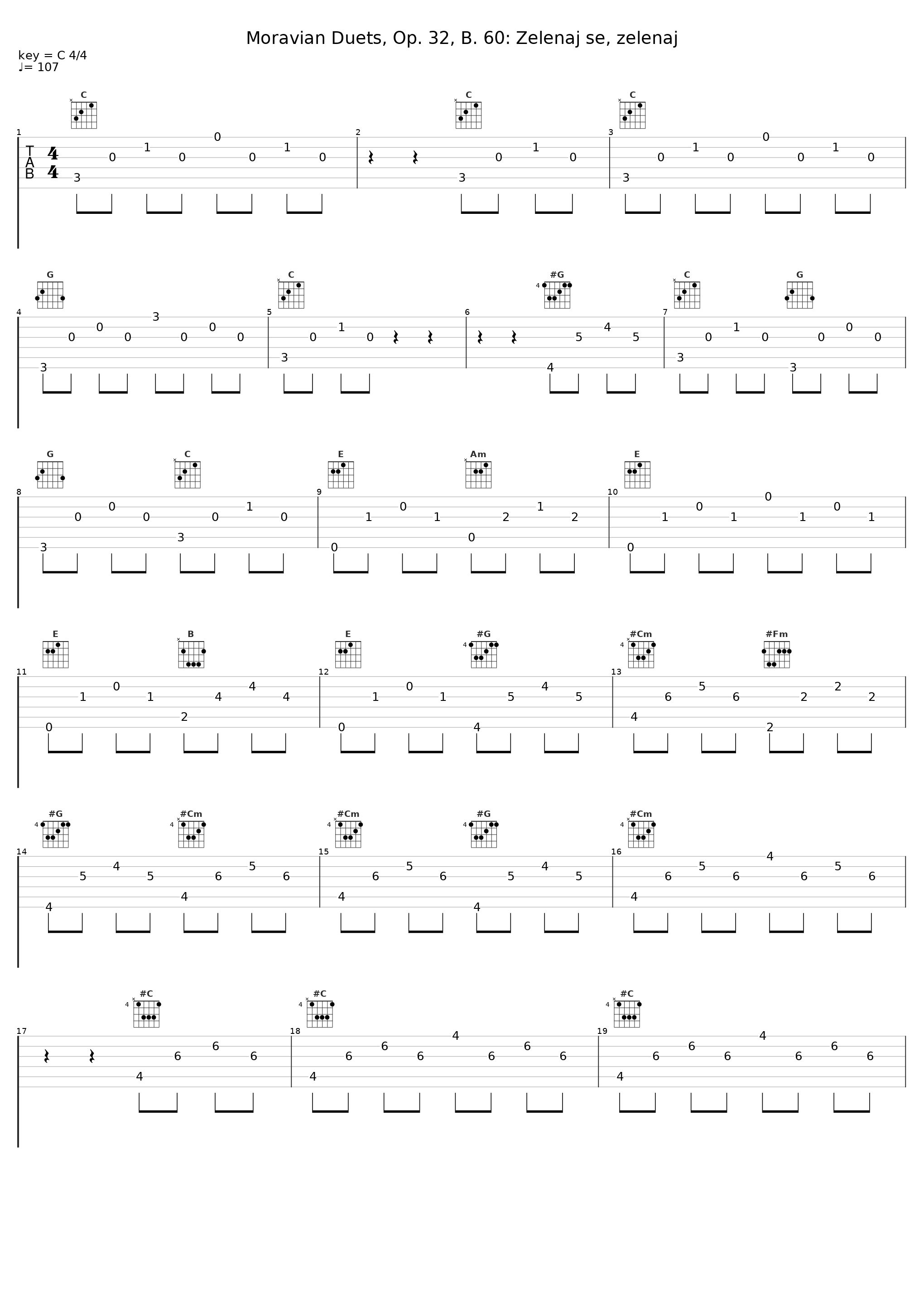 Moravian Duets, Op. 32, B. 60: Zelenaj se, zelenaj_Studentenkoor Gica,Antonín Dvořák_1