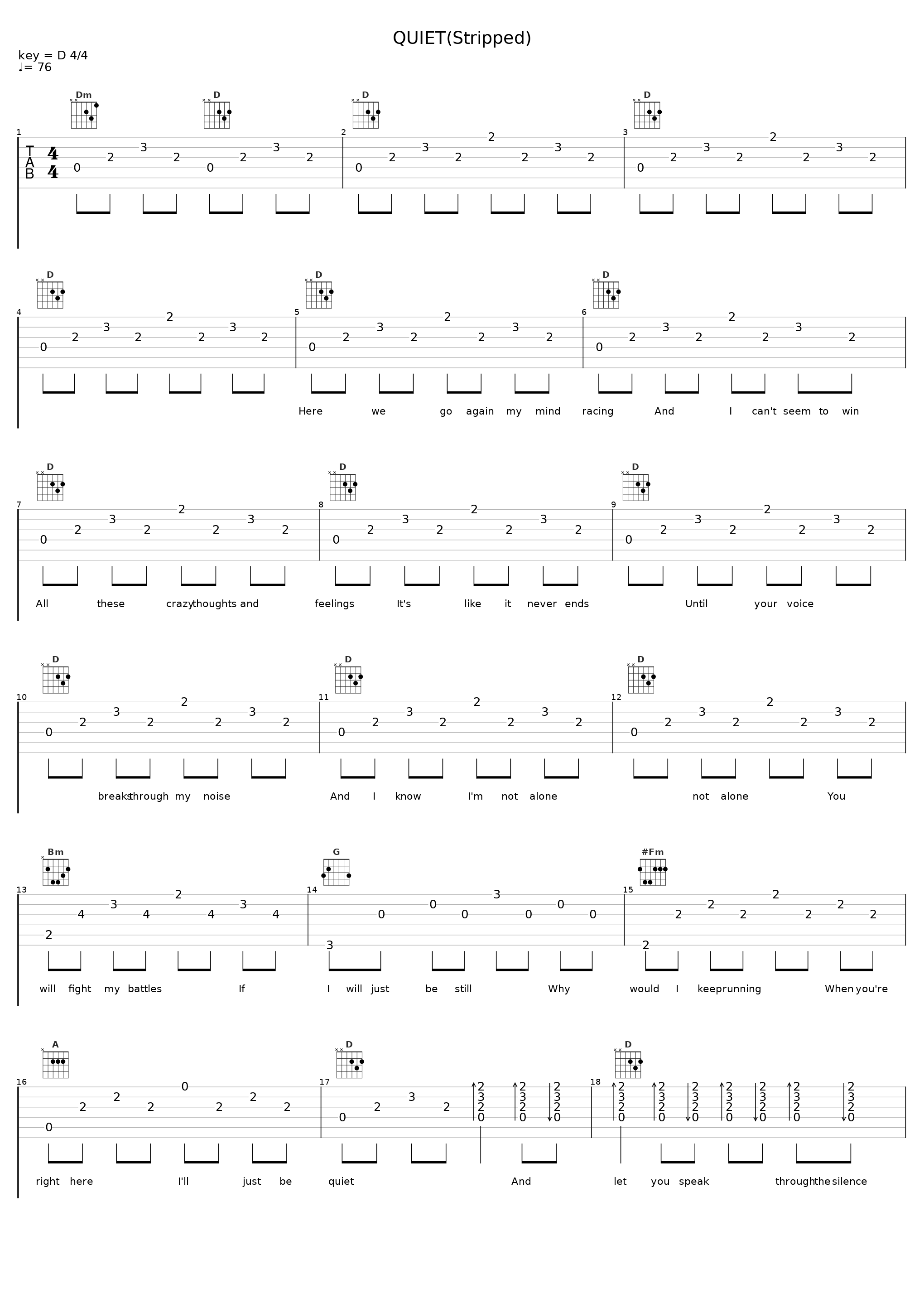 QUIET(Stripped)_ELEVATION RHYTHM_1