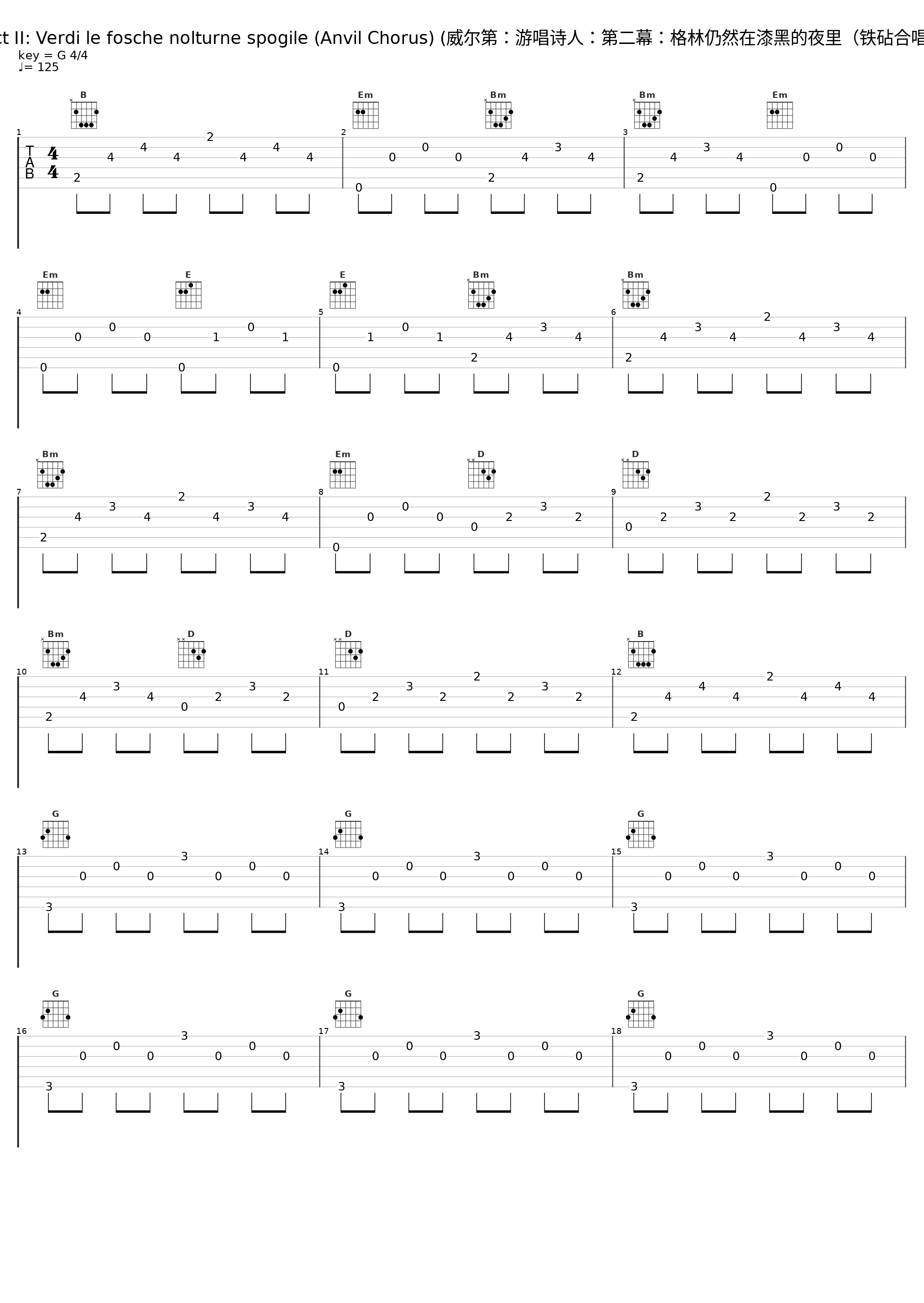 Act II: Verdi le fosche nolturne spogile (Anvil Chorus) (威尔第：游唱诗人：第二幕：格林仍然在漆黑的夜里（铁砧合唱）)_Erich Kunzel_1