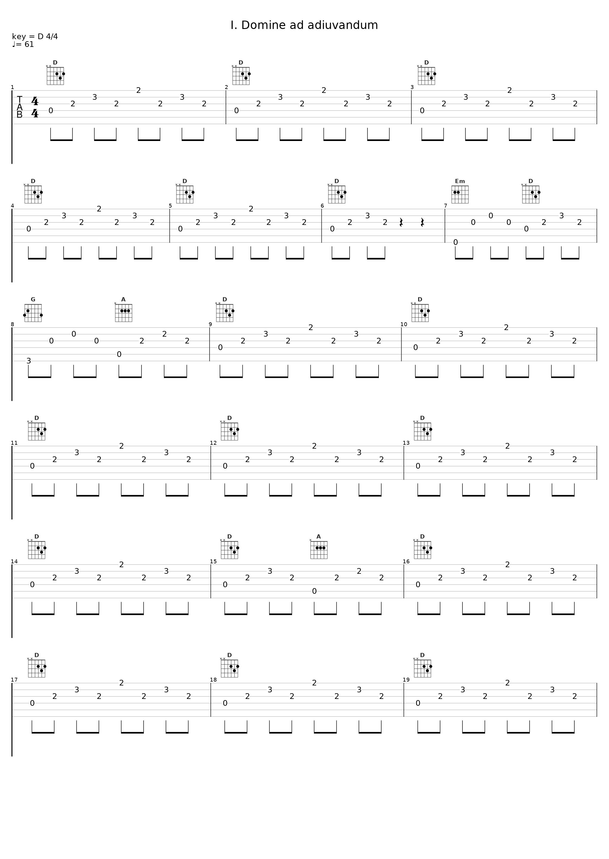 I. Domine ad adiuvandum_Regensburger Domspatzen,Edward H. Tarr,Ralph Bryant,Richard Cook,Hamburger Bläserkreis für alte Musik,Hanns-Martin Schneidt_1