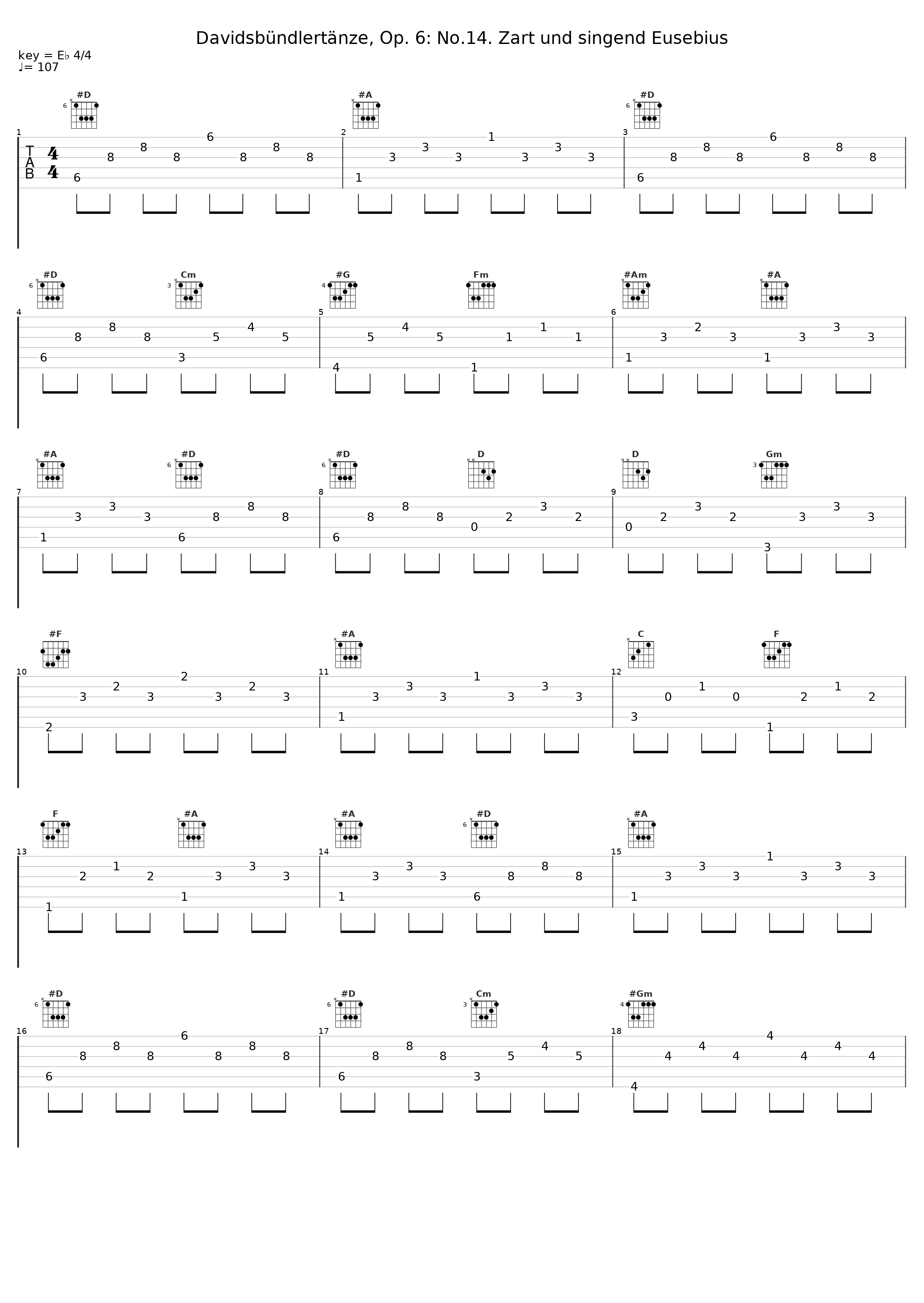 Davidsbündlertänze, Op. 6: No.14. Zart und singend Eusebius_Marcin Fleszar_1