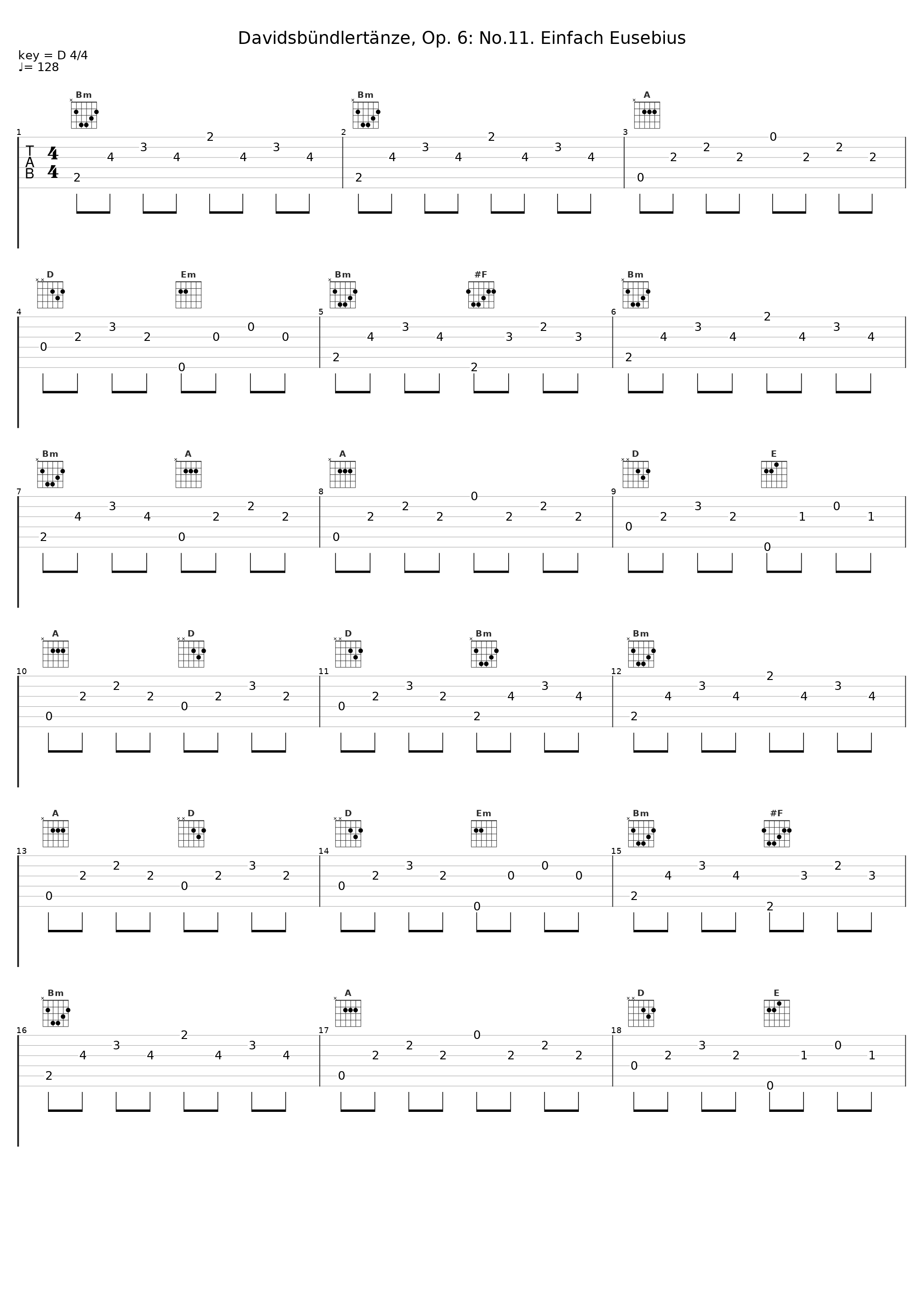 Davidsbündlertänze, Op. 6: No.11. Einfach Eusebius_Marcin Fleszar_1