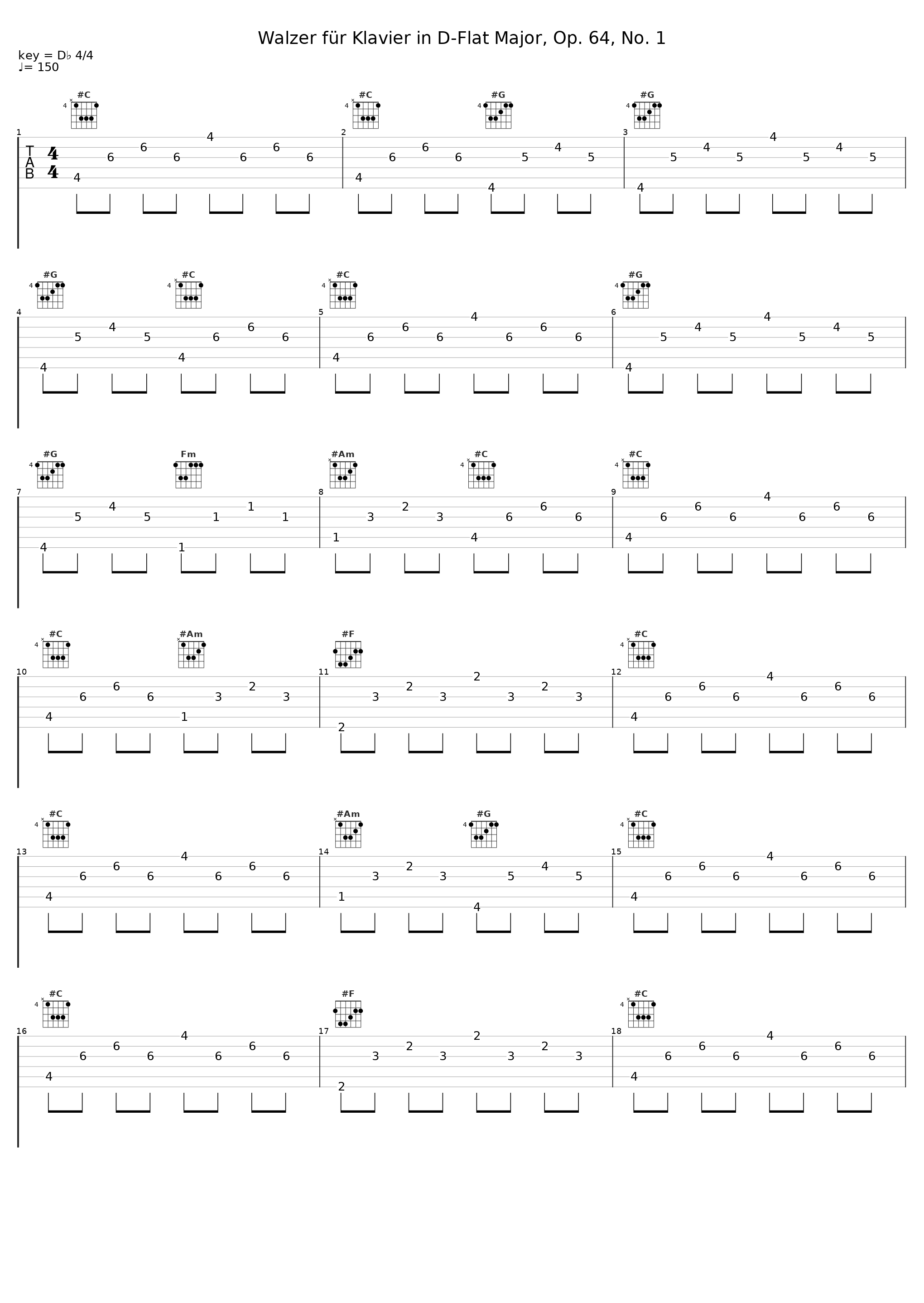 Walzer für Klavier in D-Flat Major, Op. 64, No. 1_Manfred Reuthe_1