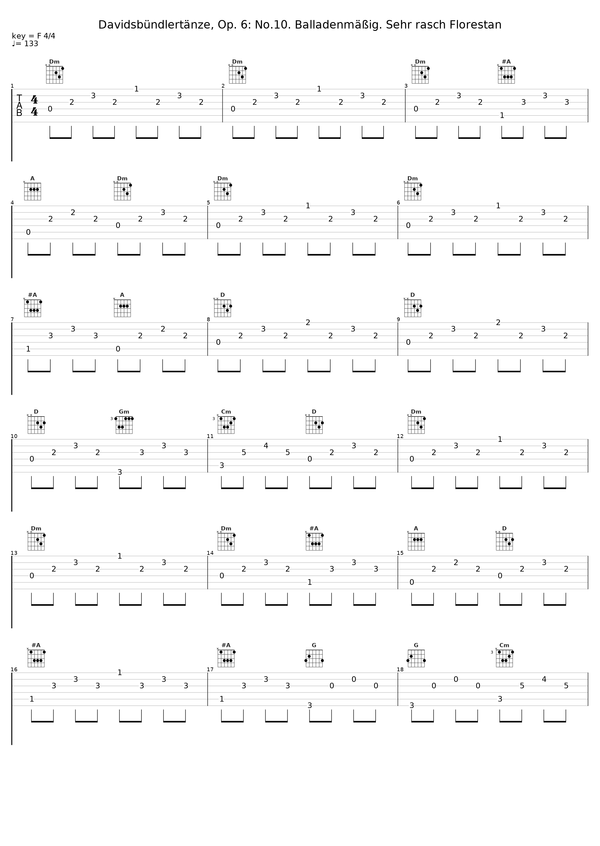 Davidsbündlertänze, Op. 6: No.10. Balladenmäßig. Sehr rasch Florestan_Marcin Fleszar_1