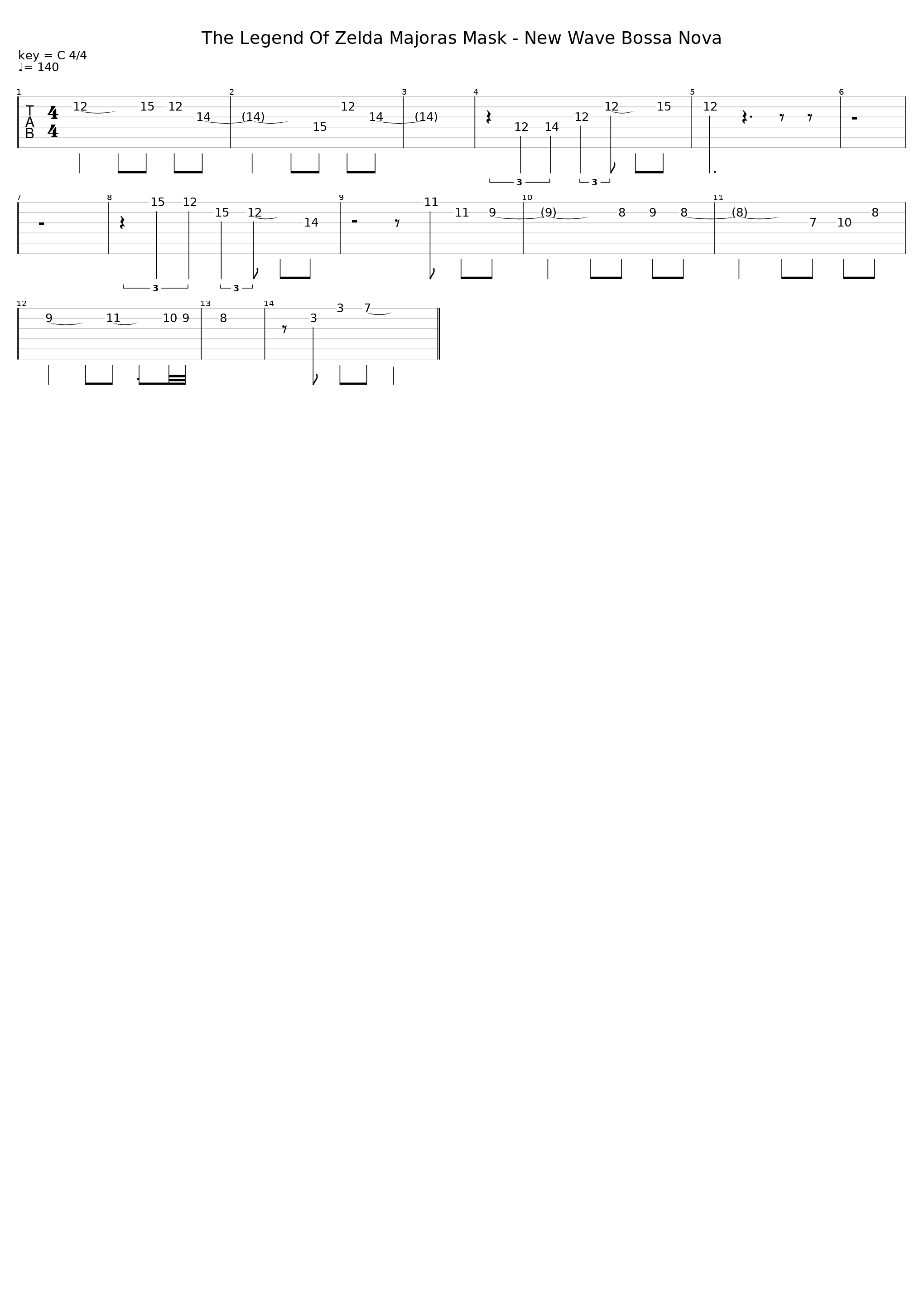The Legend Of Zelda Majoras Mask - New Wave Bossa Nova_Koji Kondo_1
