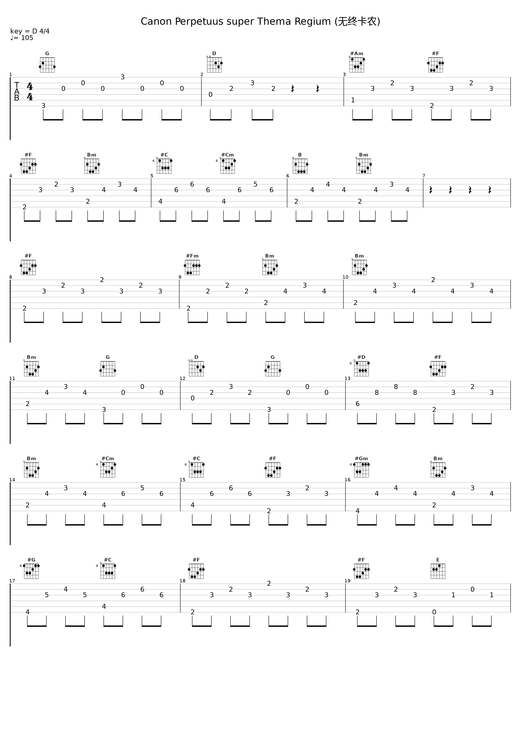 Canon Perpetuus super Thema Regium (无终卡农)_Arensky_1