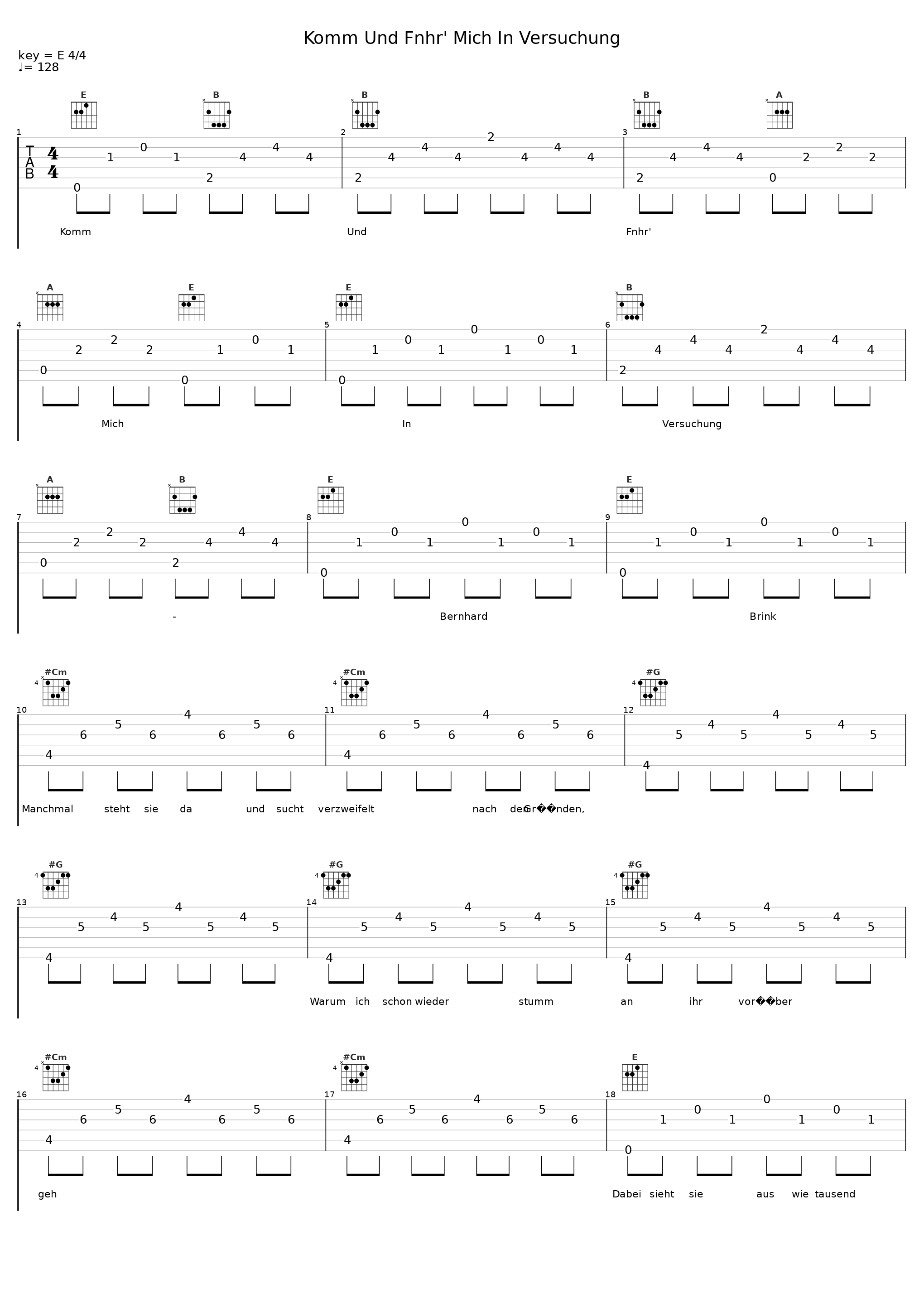 Komm Und Fnhr' Mich In Versuchung_Bernhard Brink_1