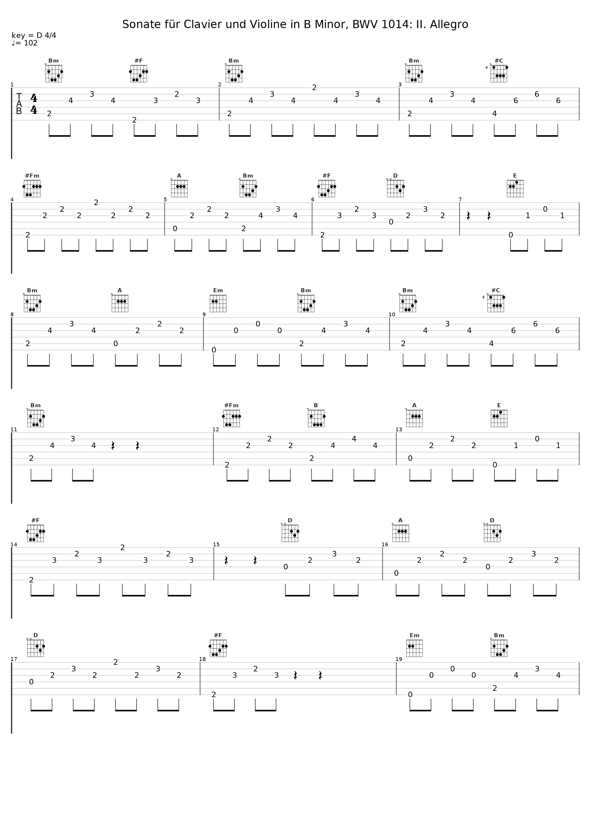 Sonate für Clavier und Violine in B Minor, BWV 1014: II. Allegro_Mario Hossen,Piero Barbareschi_1