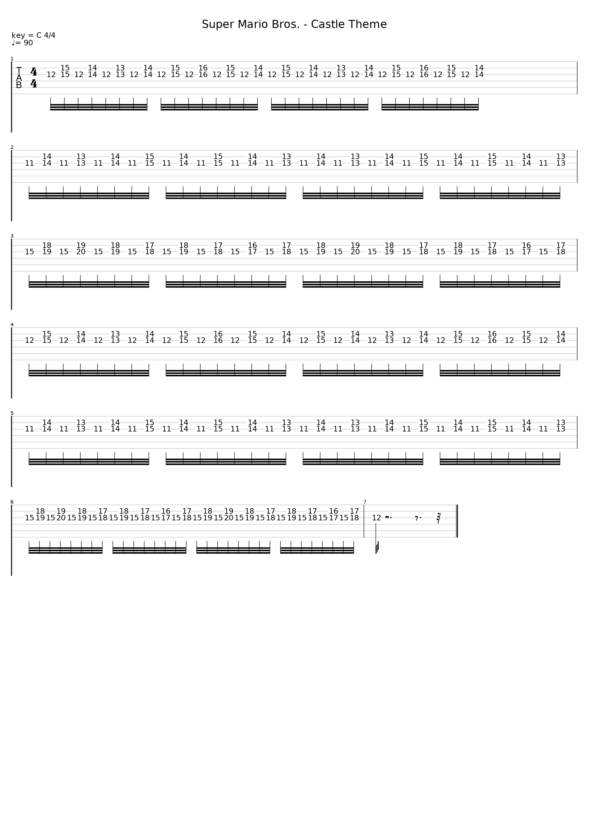 Super Mario Bros Castle_Koji Kondo_1