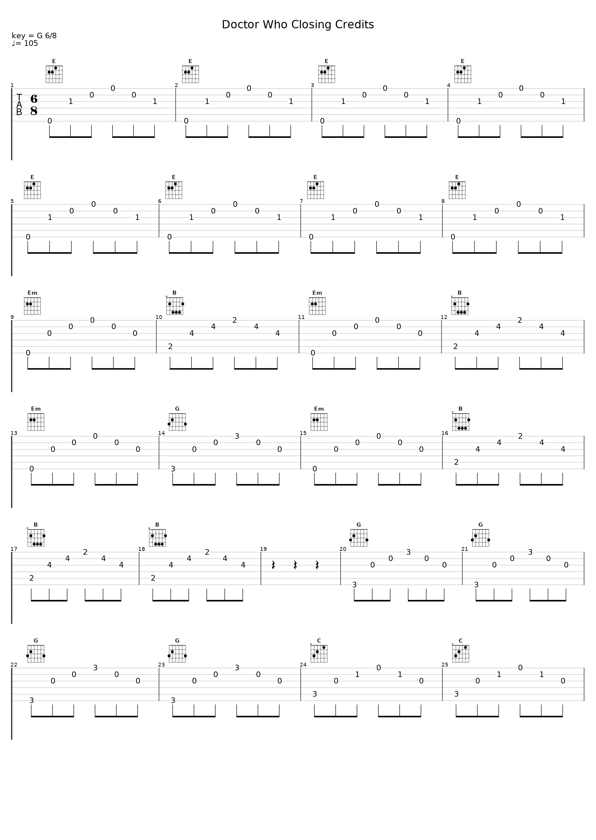 Doctor Who Closing Credits_Ron Grainer_1