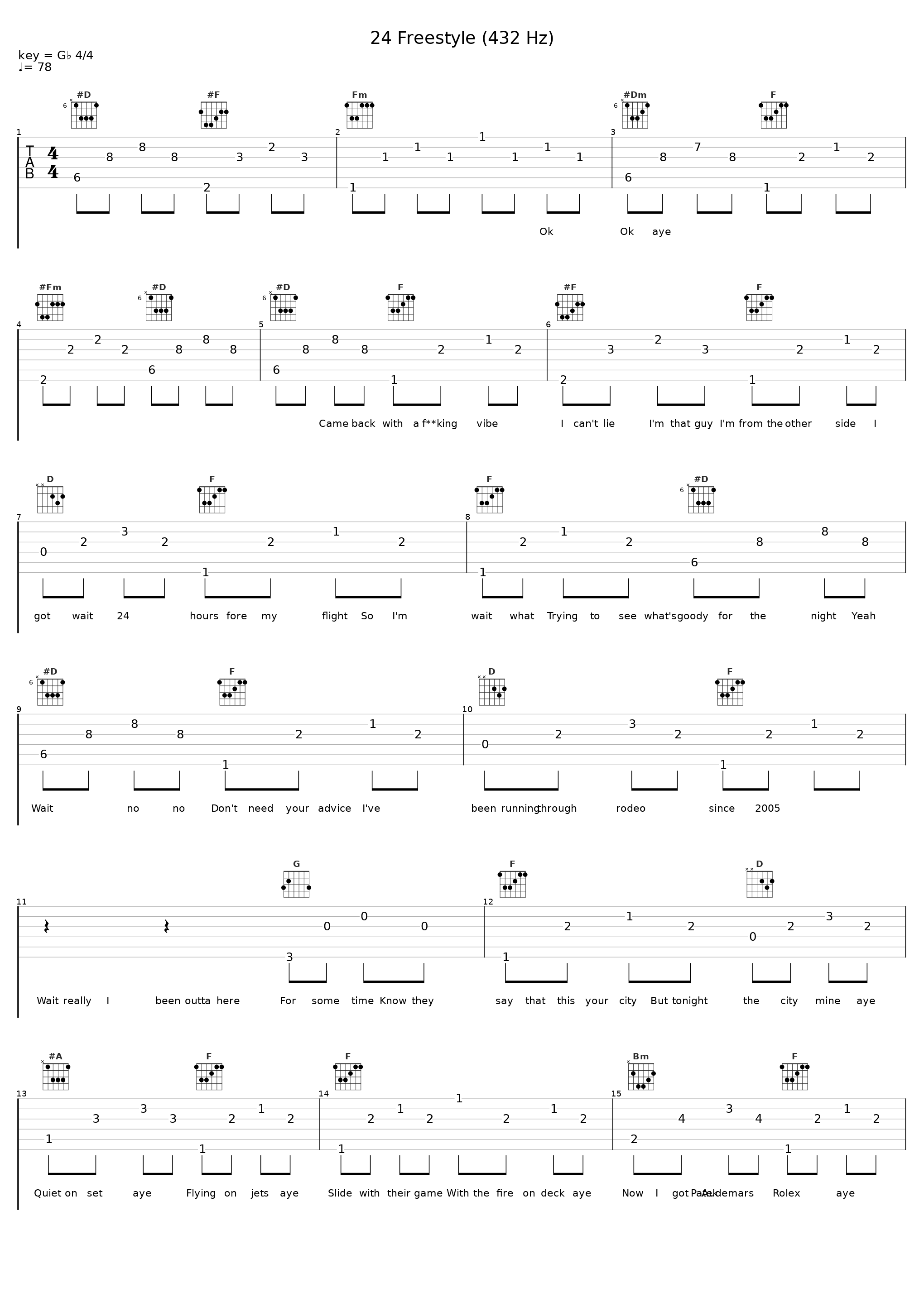 24 Freestyle (432 Hz)_Maejor_1