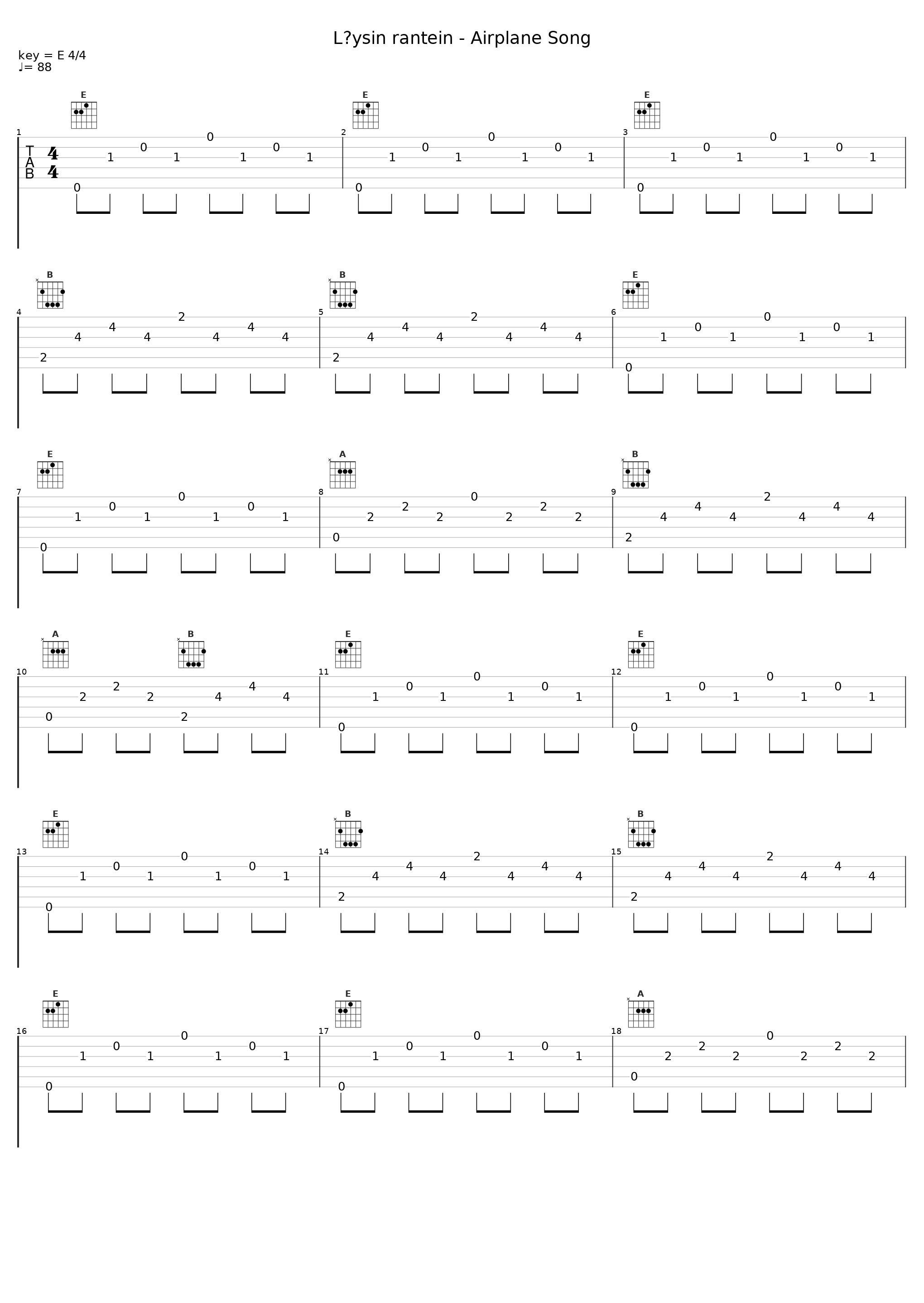 Löysin rantein - Airplane Song_Arto Sotavalta_1