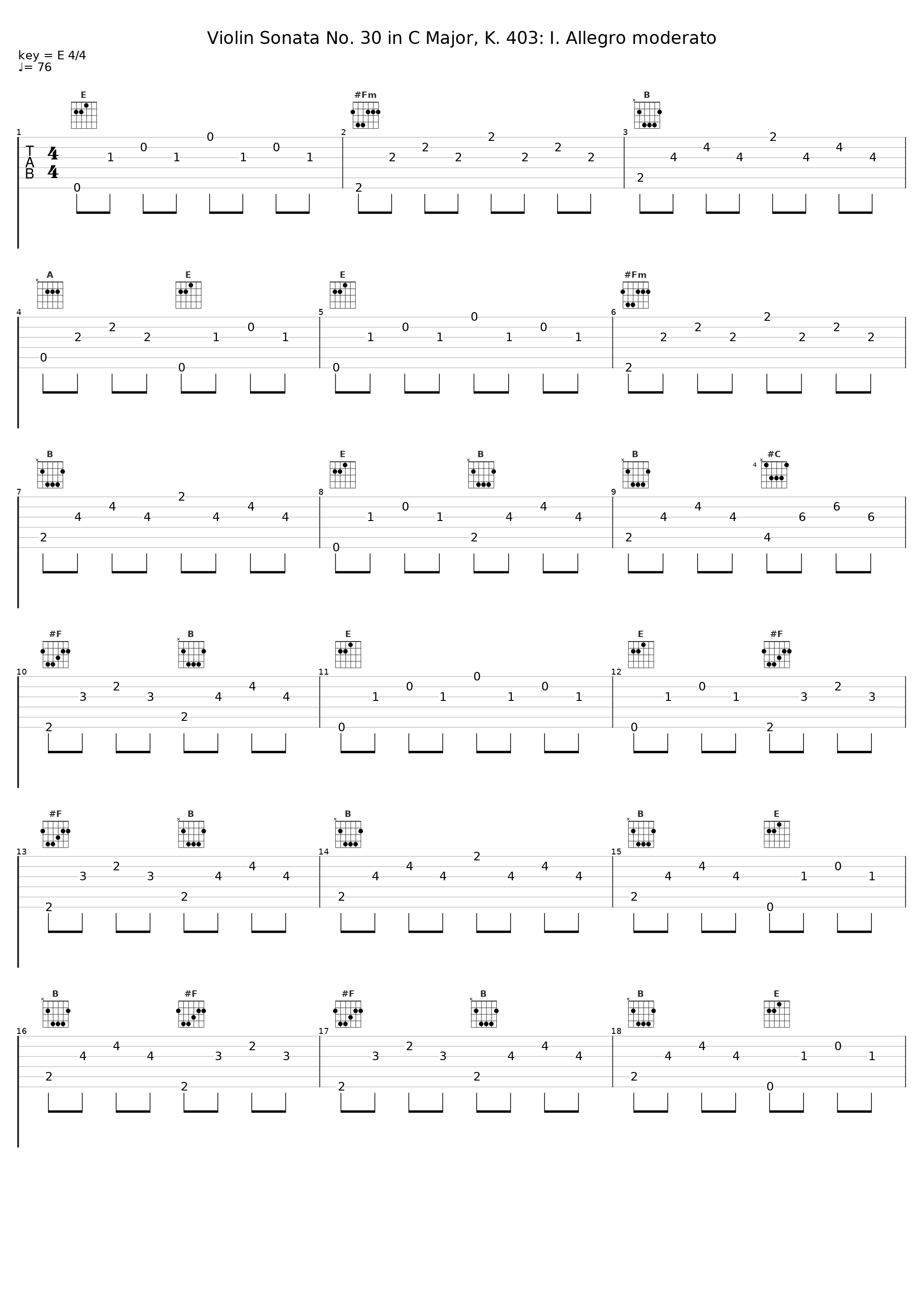 Violin Sonata No. 30 in C Major, K. 403: I. Allegro moderato_Weihnachten_1
