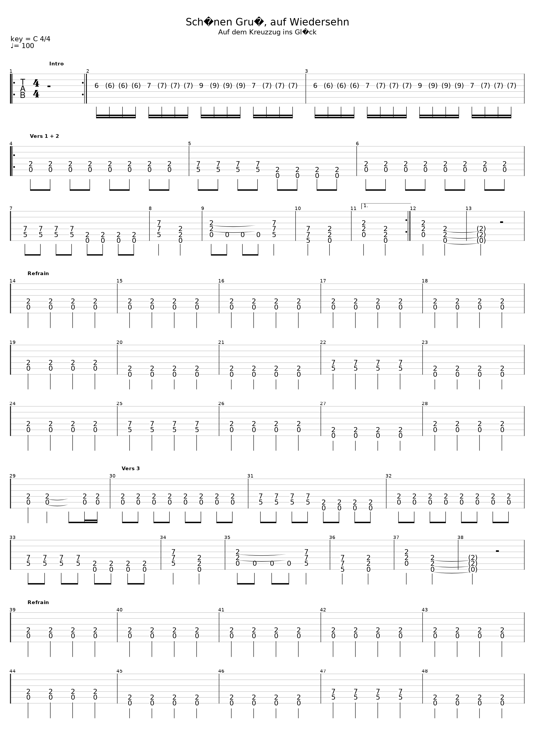 Schnen Gru Auf Wiedersehn_Die Toten Hosen_1