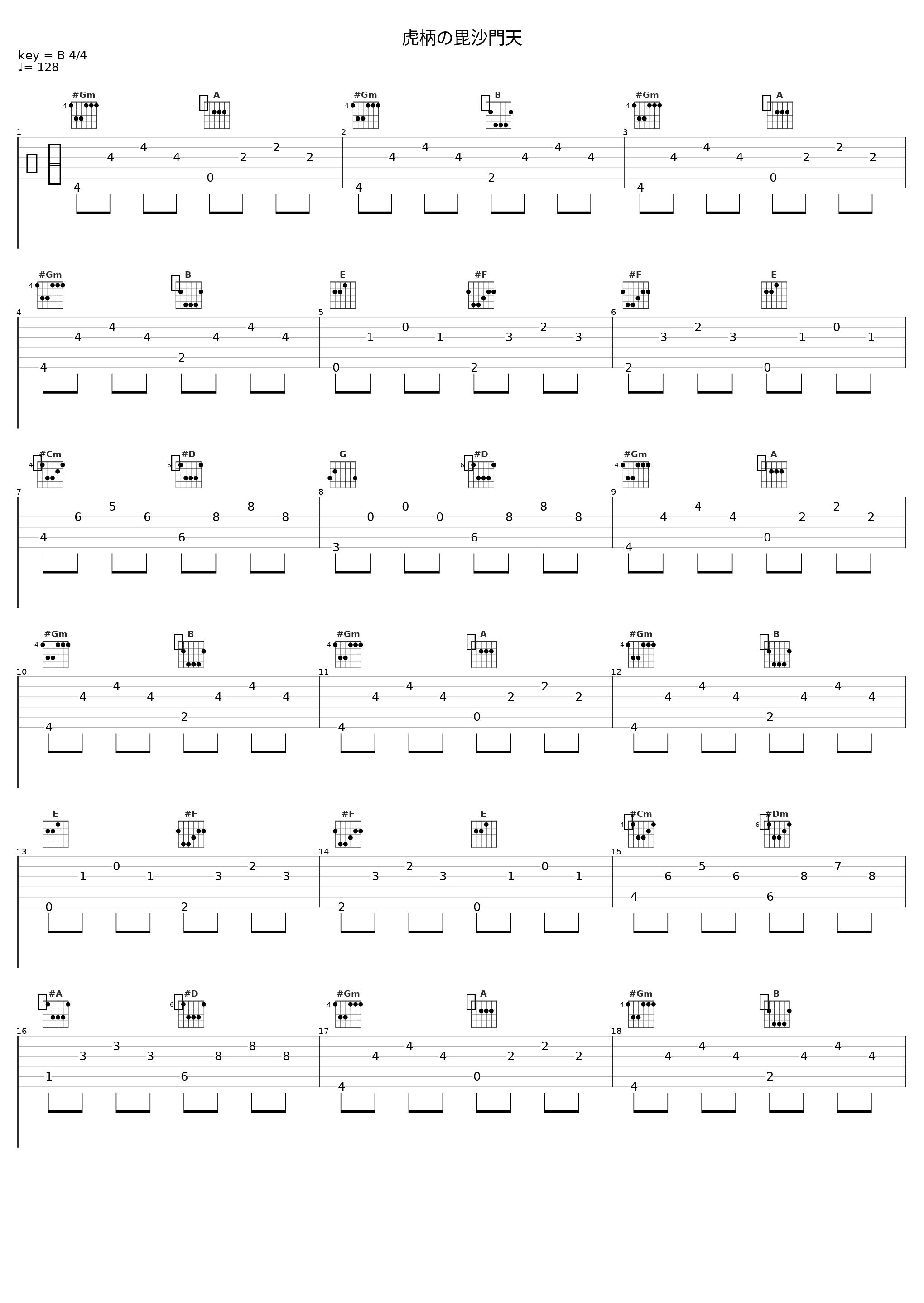 虎柄の毘沙門天_凛_1