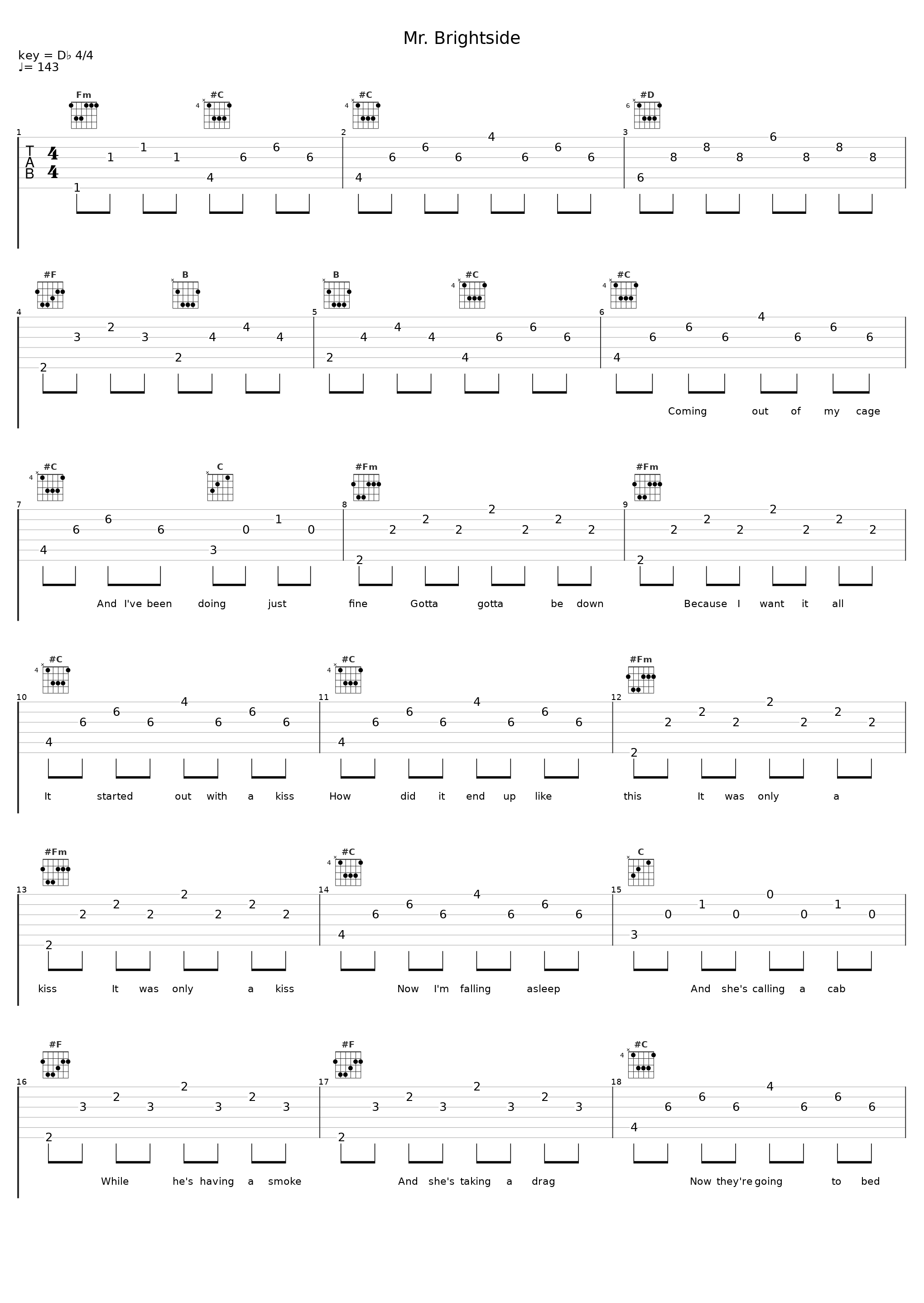 Mr. Brightside_Tabata Songs_1