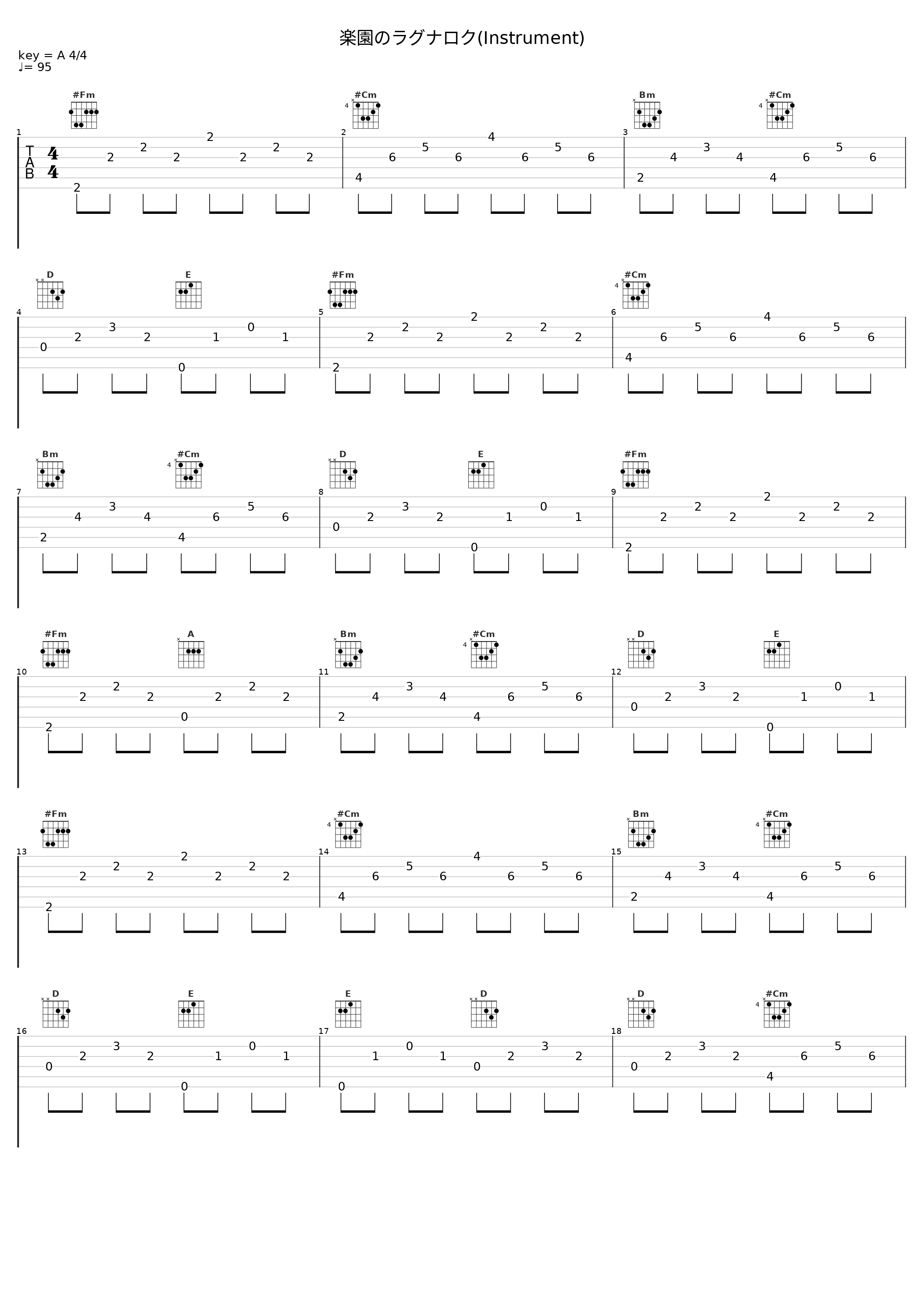 楽園のラグナロク(Instrument)_As'257G,镜音连_1