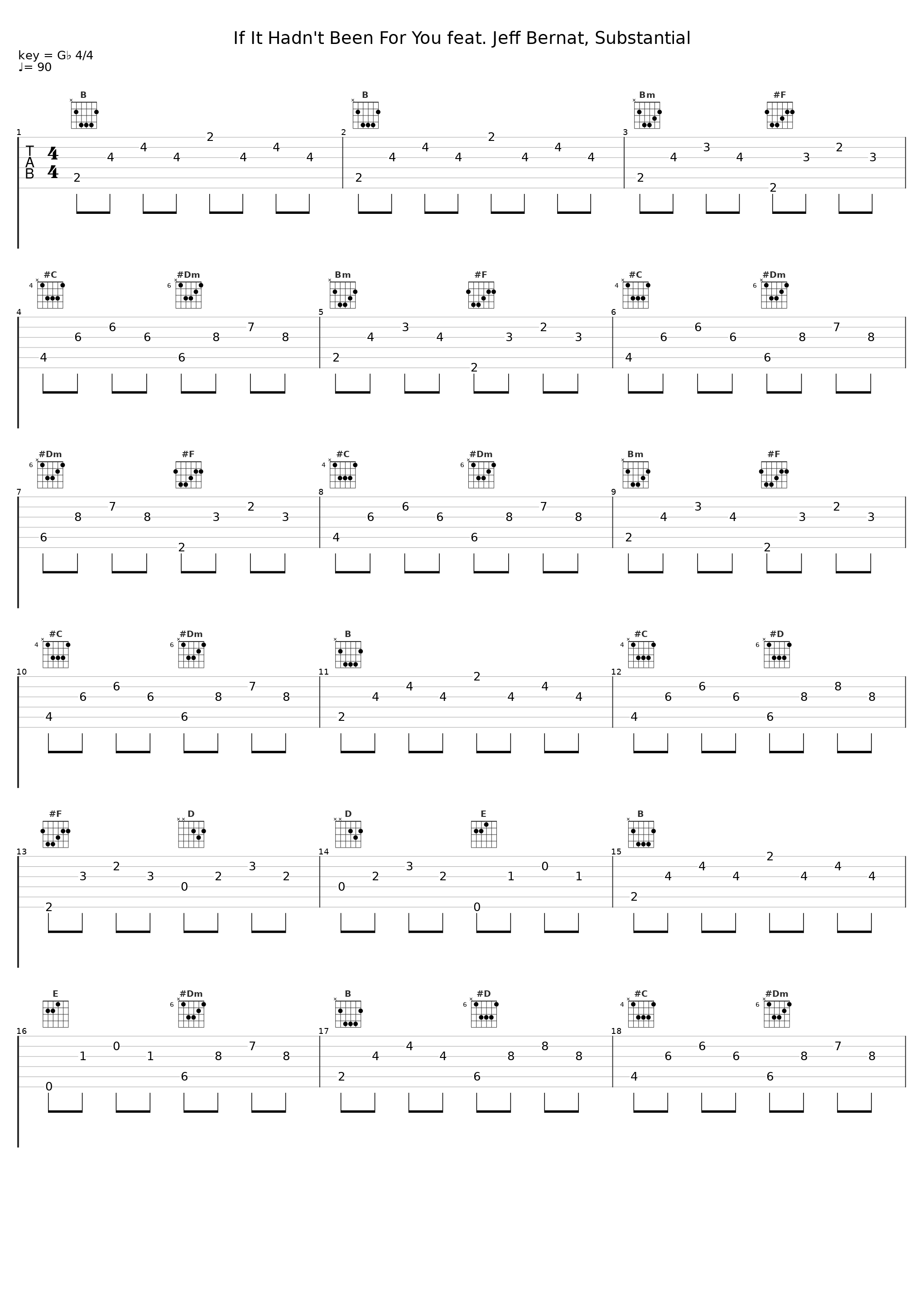 If It Hadn't Been For You feat. Jeff Bernat, Substantial_에이준 앤 제이비트,Jeff Bernat,Substantial_1