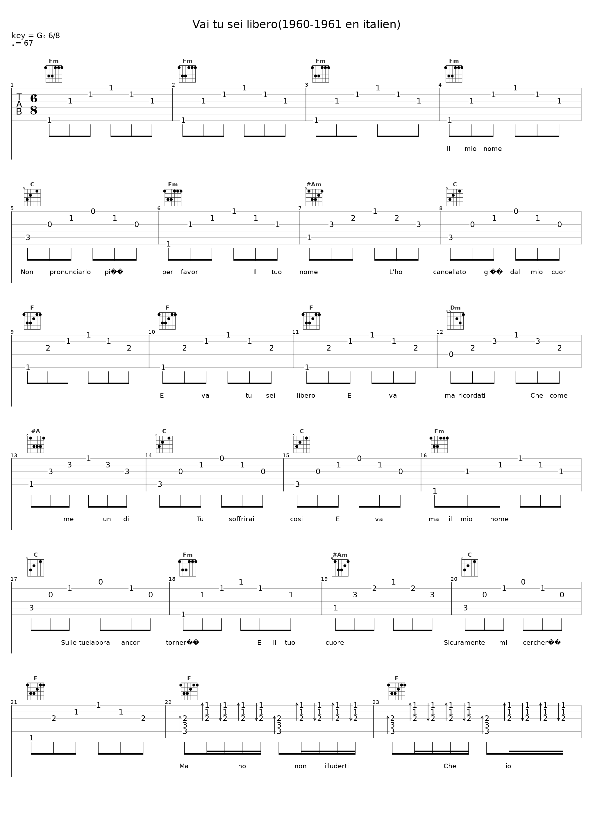 Vai tu sei libero(1960-1961 en italien)_Dalida_1