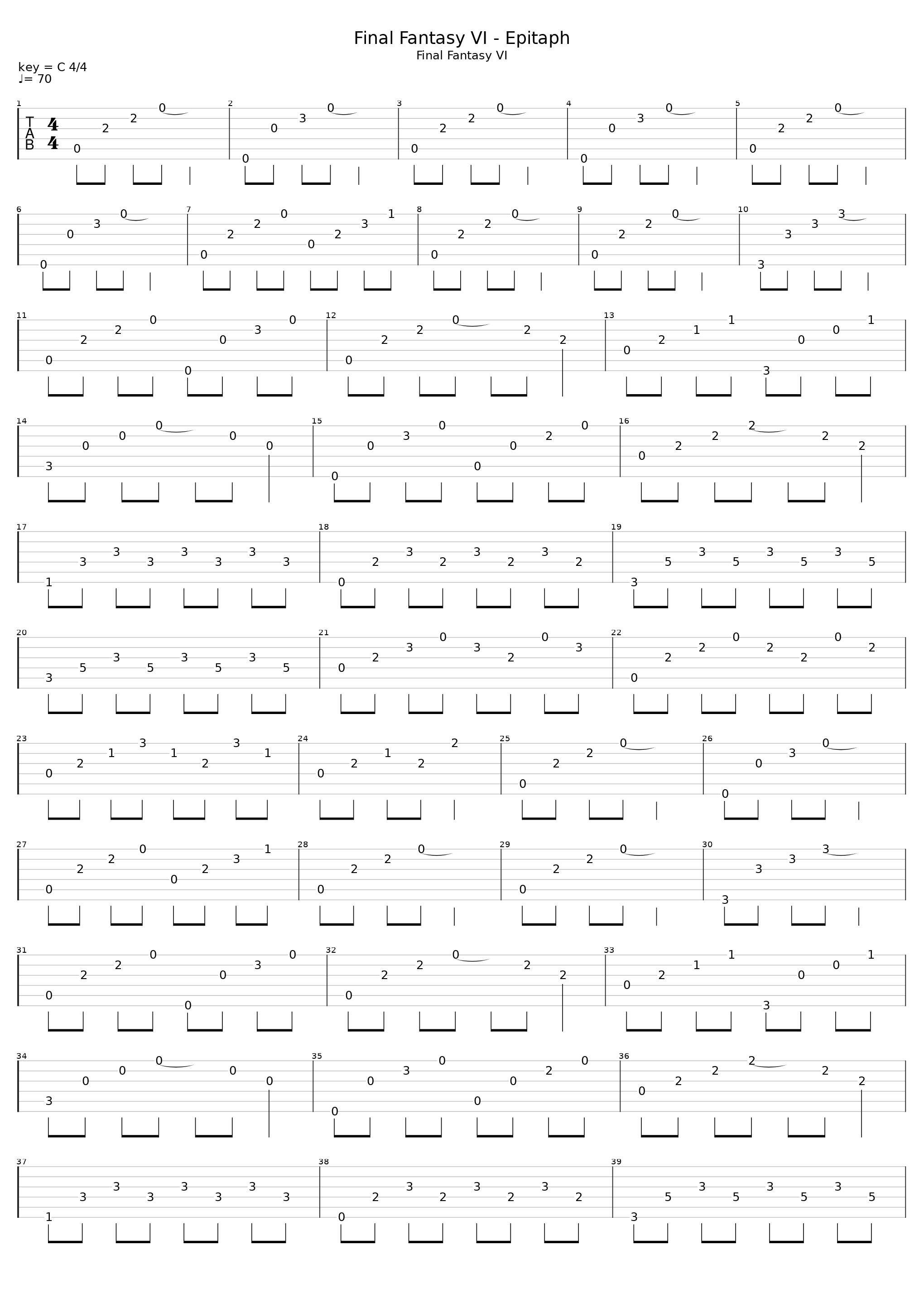 Final Fantasy Vi Epitaph_Nobuo Uematsu_1