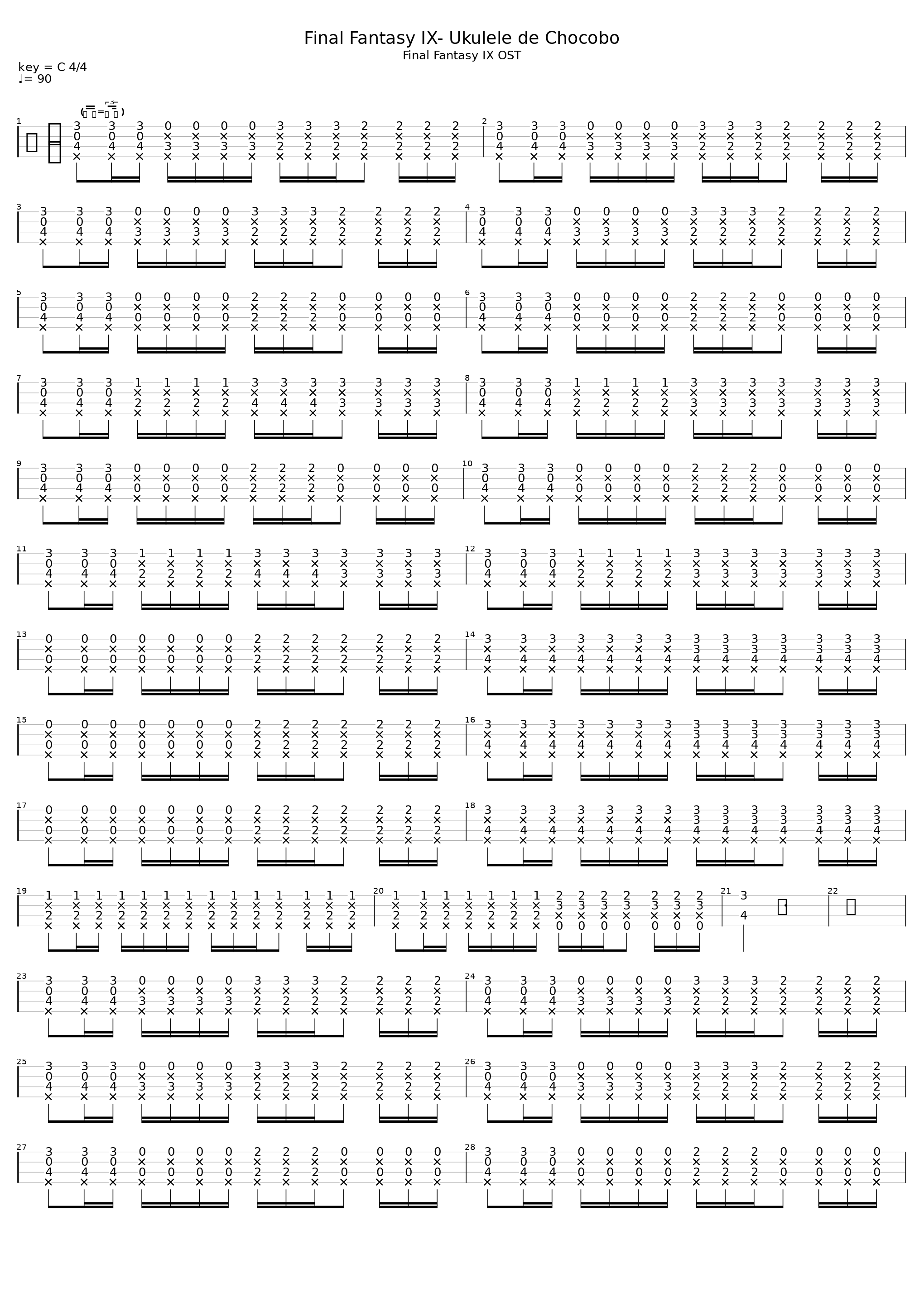 Final Fantasy Ix Ukulele De Chocobo_Nobuo Uematsu_1