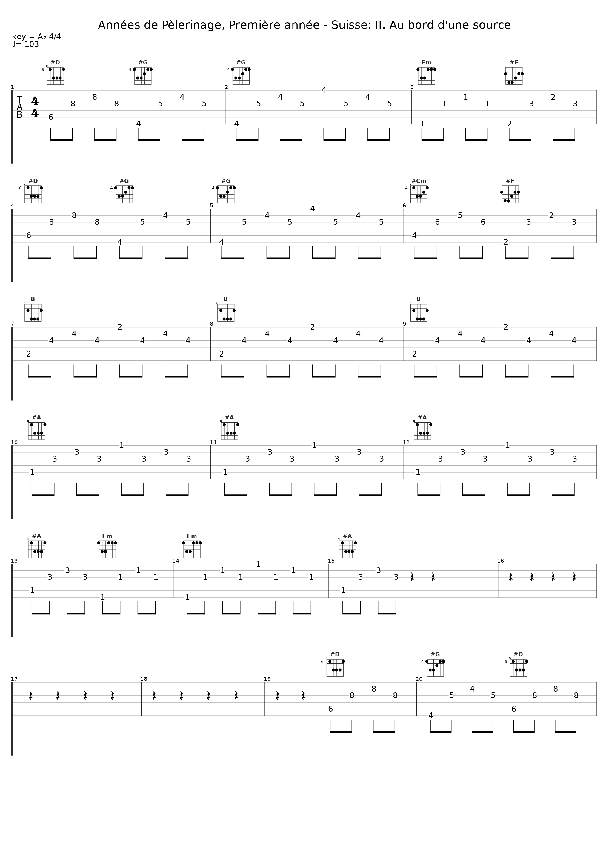 Années de Pèlerinage, Première année - Suisse: II. Au bord d'une source_Peter Schmalfuss,Franz Liszt_1