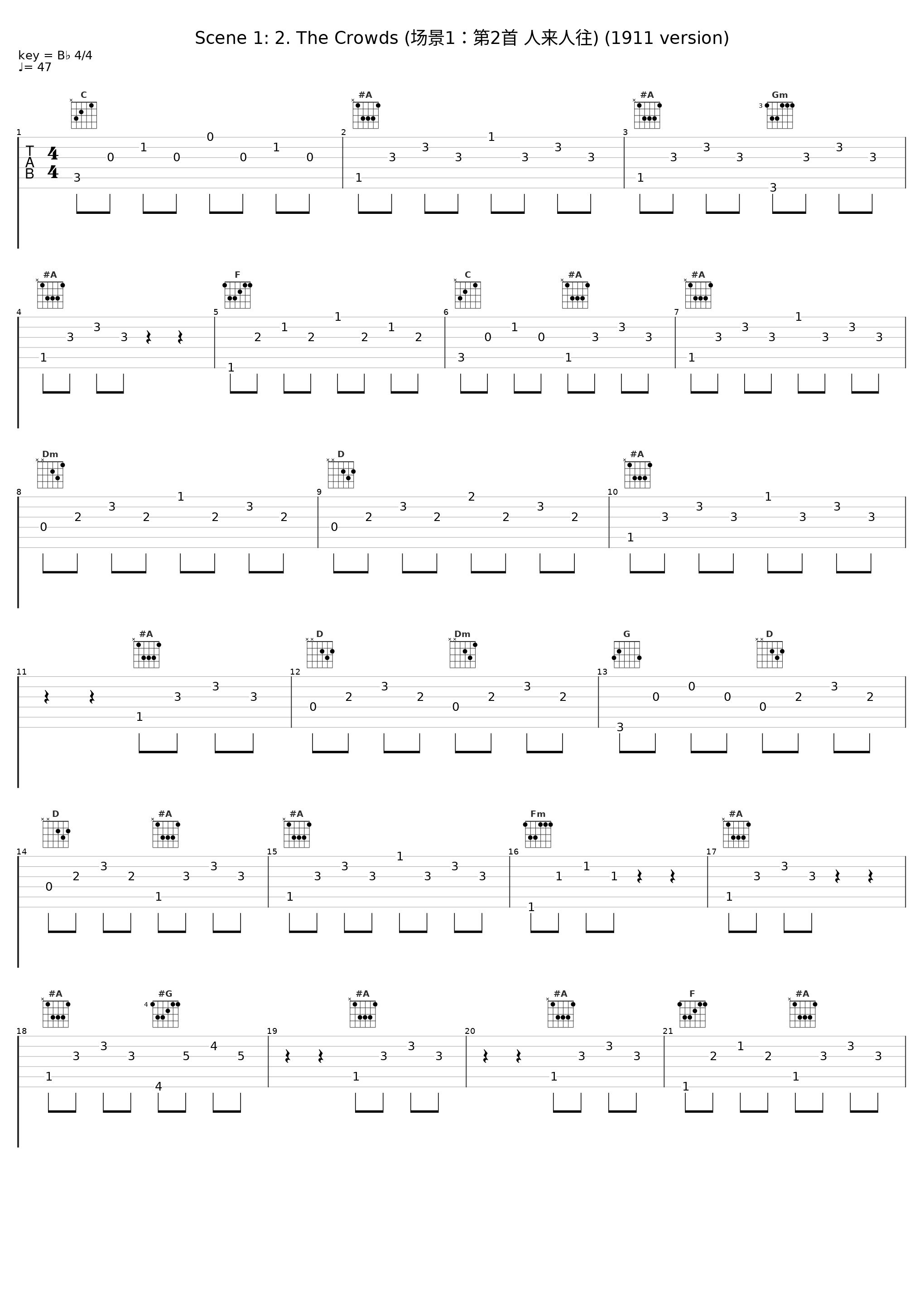 Scene 1: 2. The Crowds (场景1:第2首 人来人往) (1911 version)_Igor Stravinsky,Columbia Symphony Orchestra_1