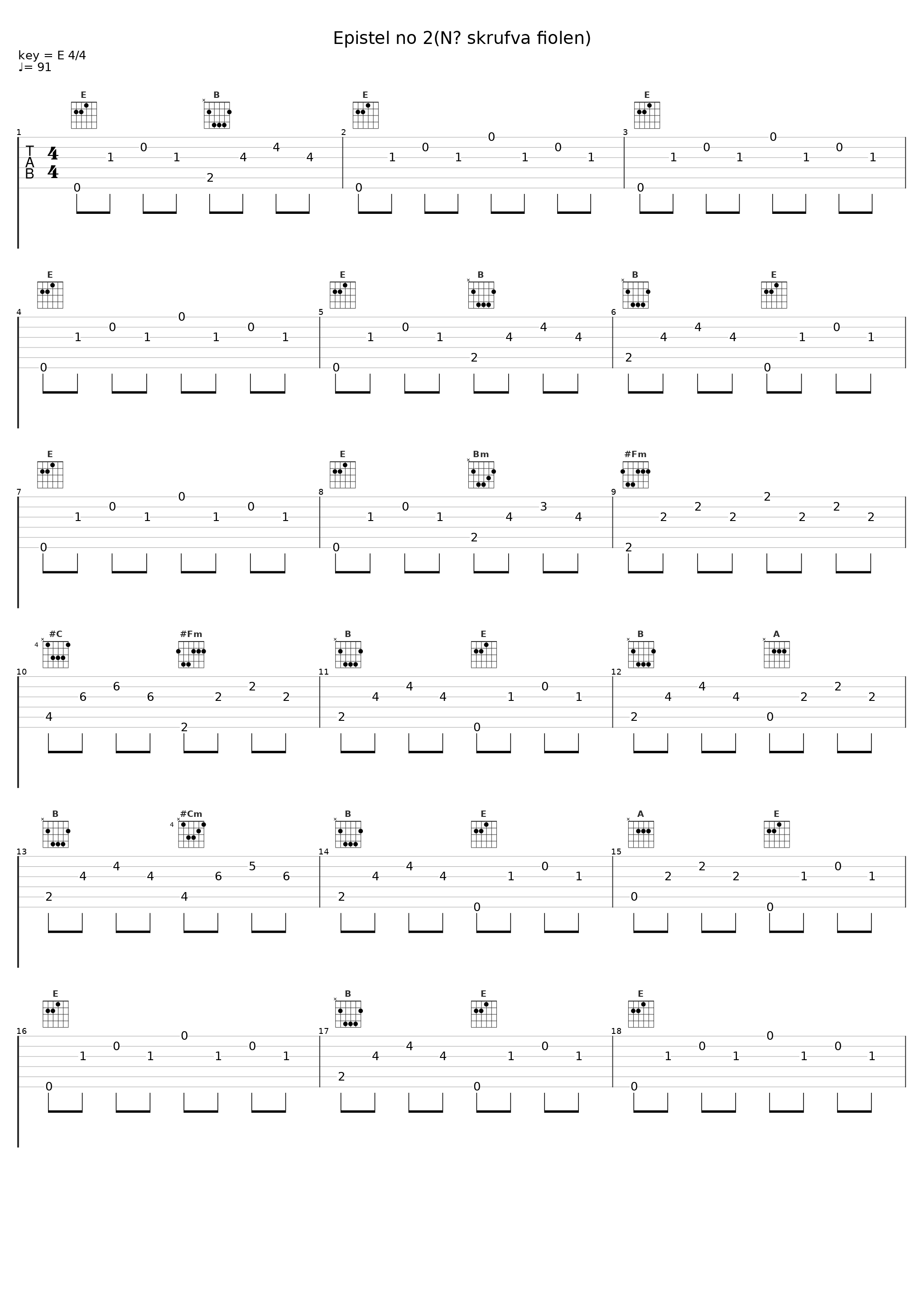 Epistel no 2(Nå skrufva fiolen)_Sven-Bertil Taube_1