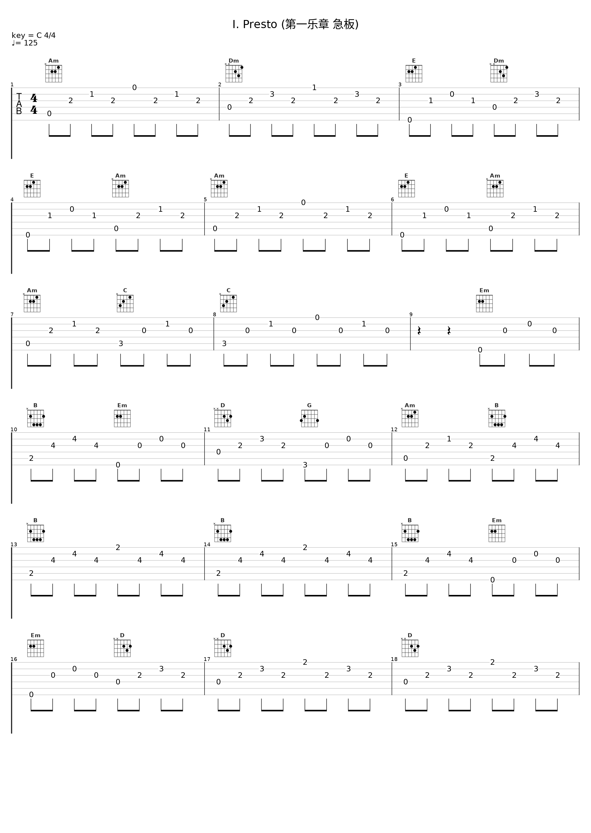 I. Presto (第一乐章 急板)_Vladimir Fedoseyev,RTV Moscow_1